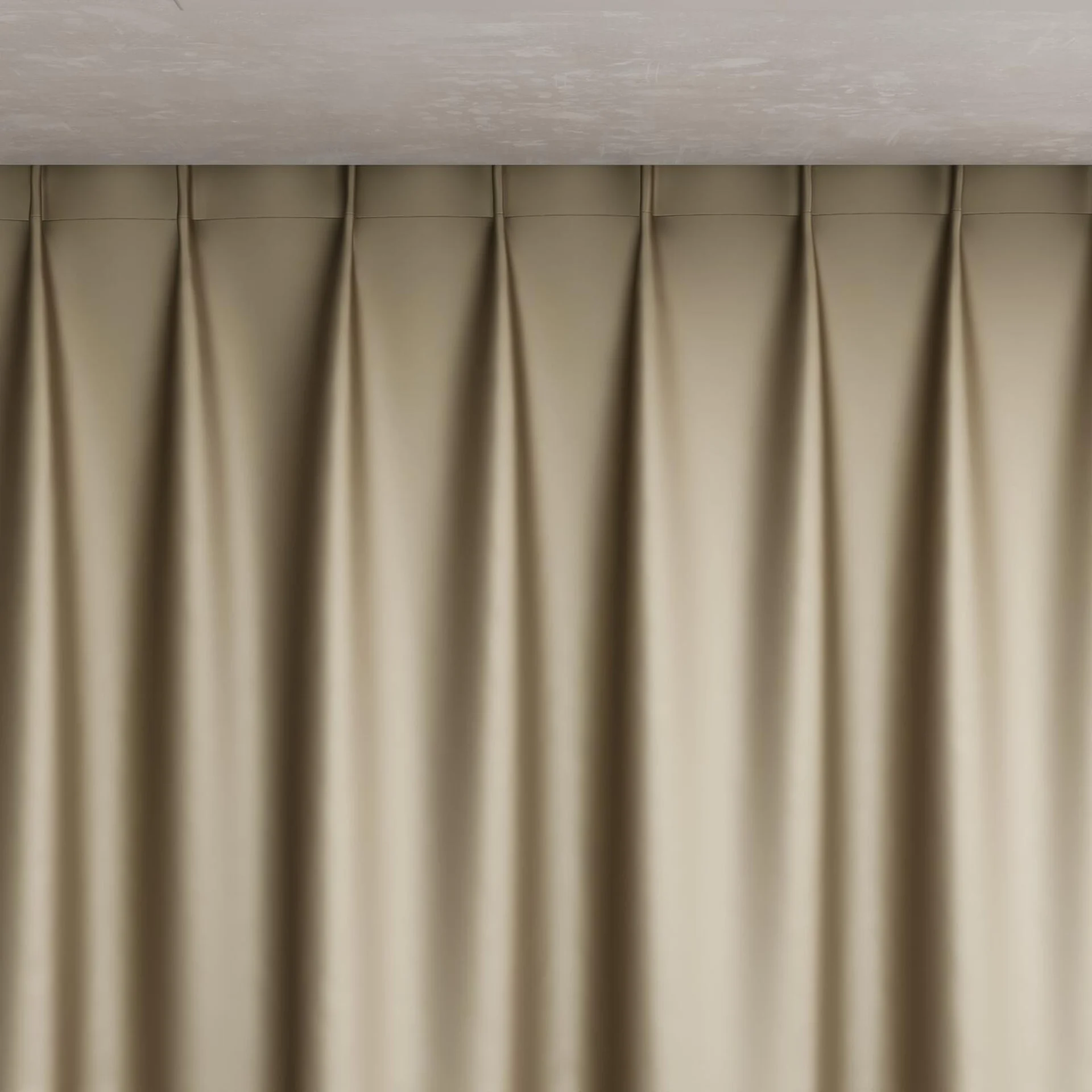 Top view of Moonbeam Funghi, pinch pleat