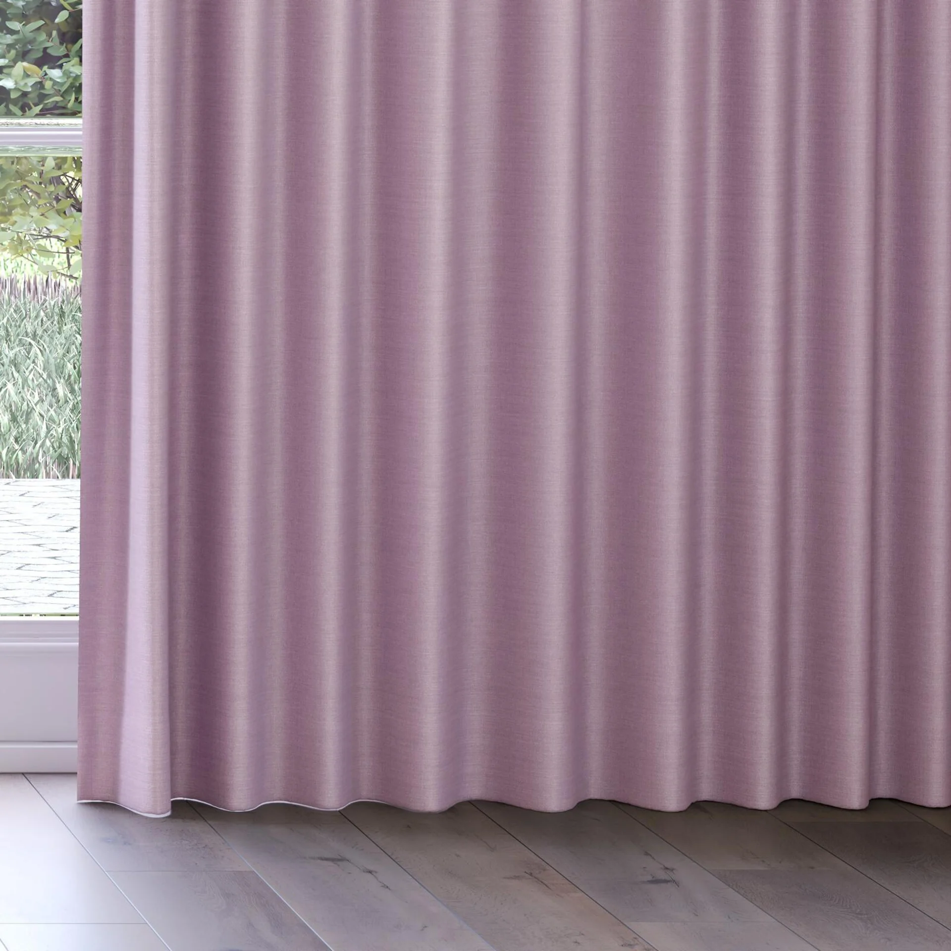 Bottom view of Linex Crystal, on curtain rail