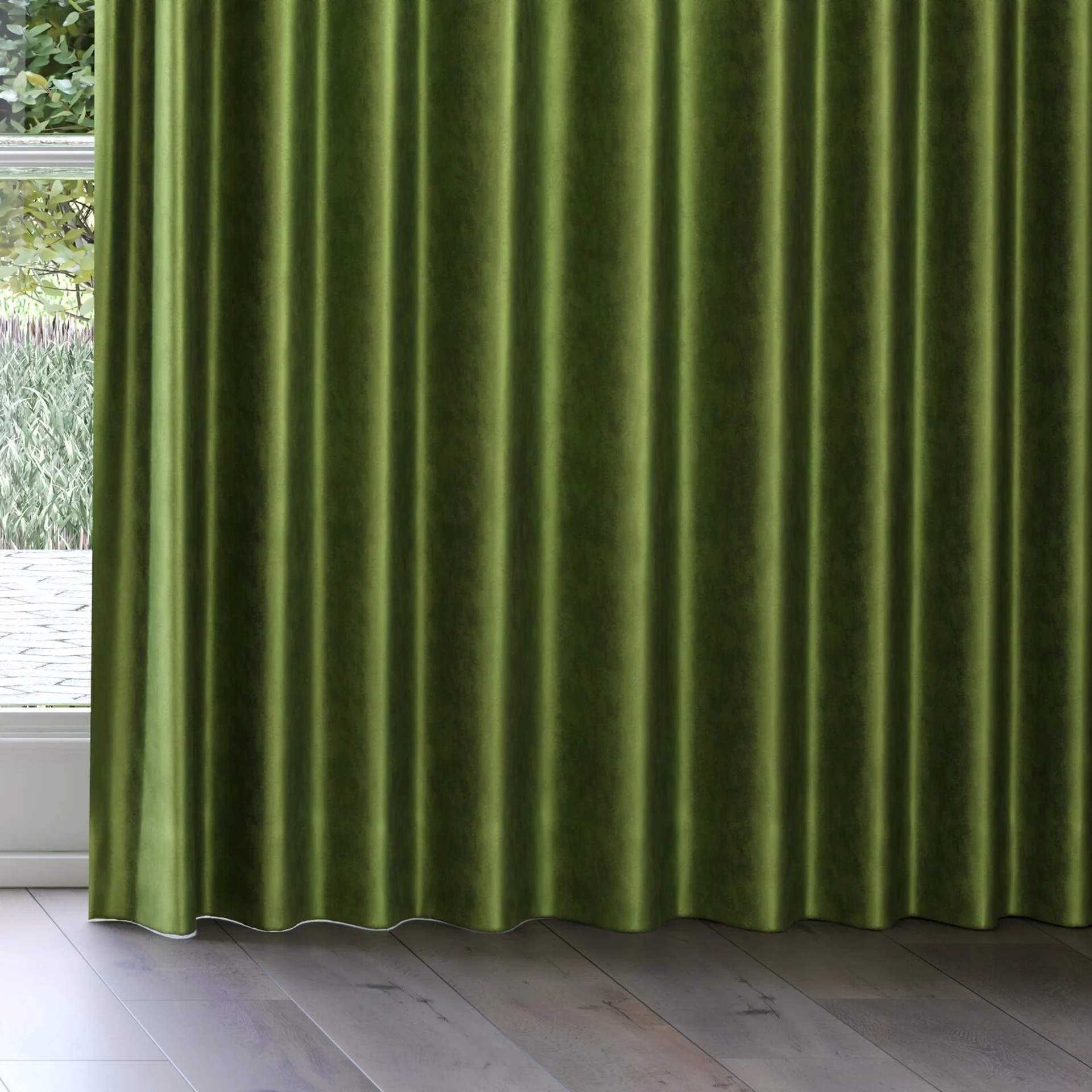 Bottom view of Fizz Cactus, on curtain rail