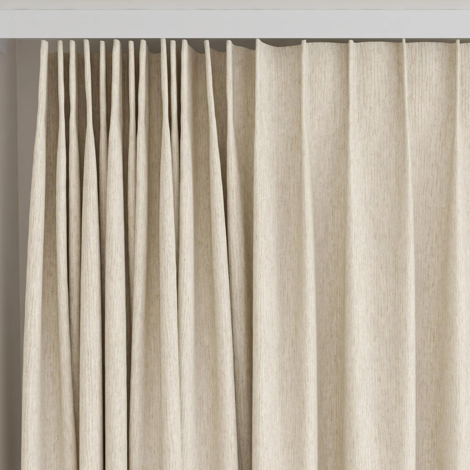 Top view of Corona Dune, on curtain rail