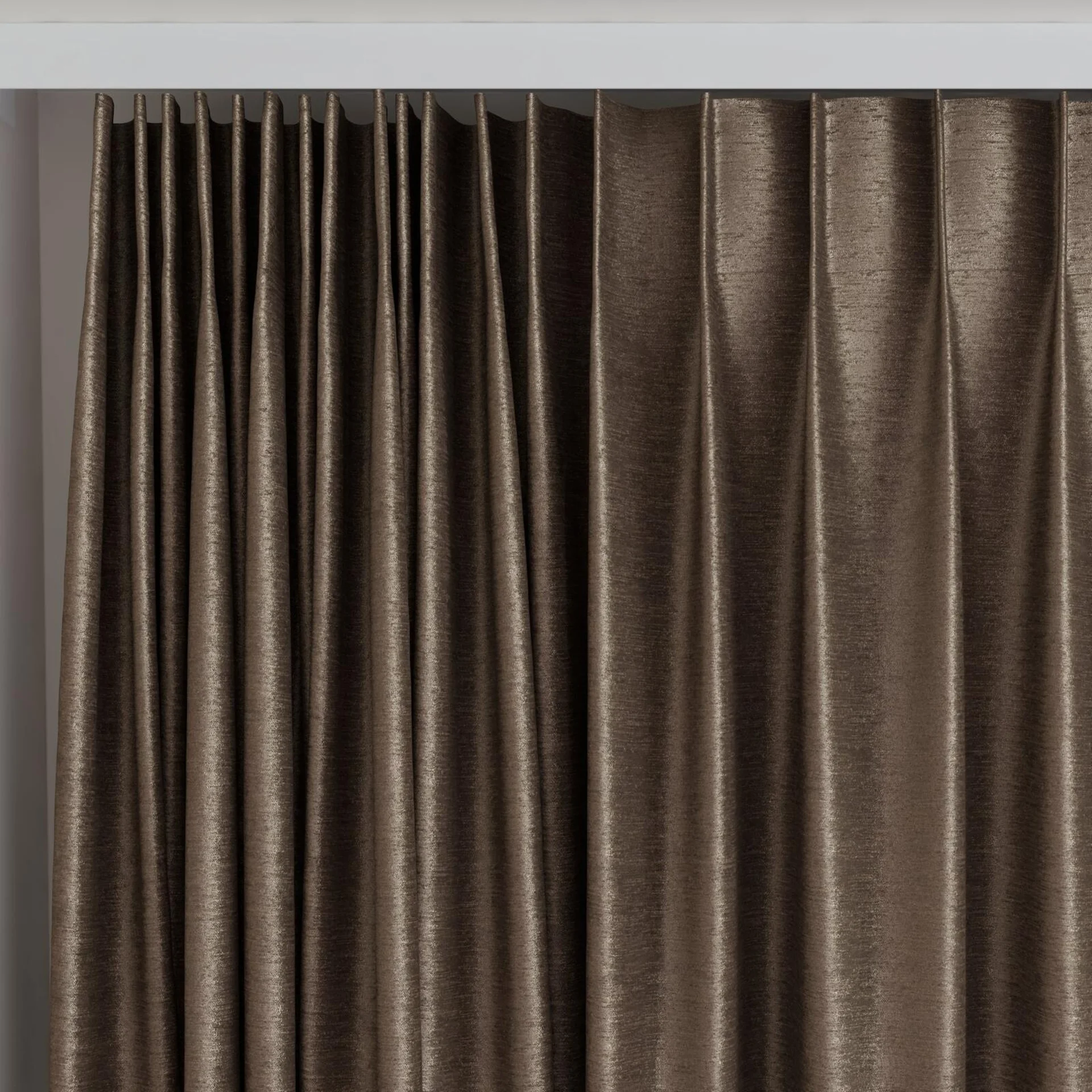Top view of Lambada Bison, on curtain rail