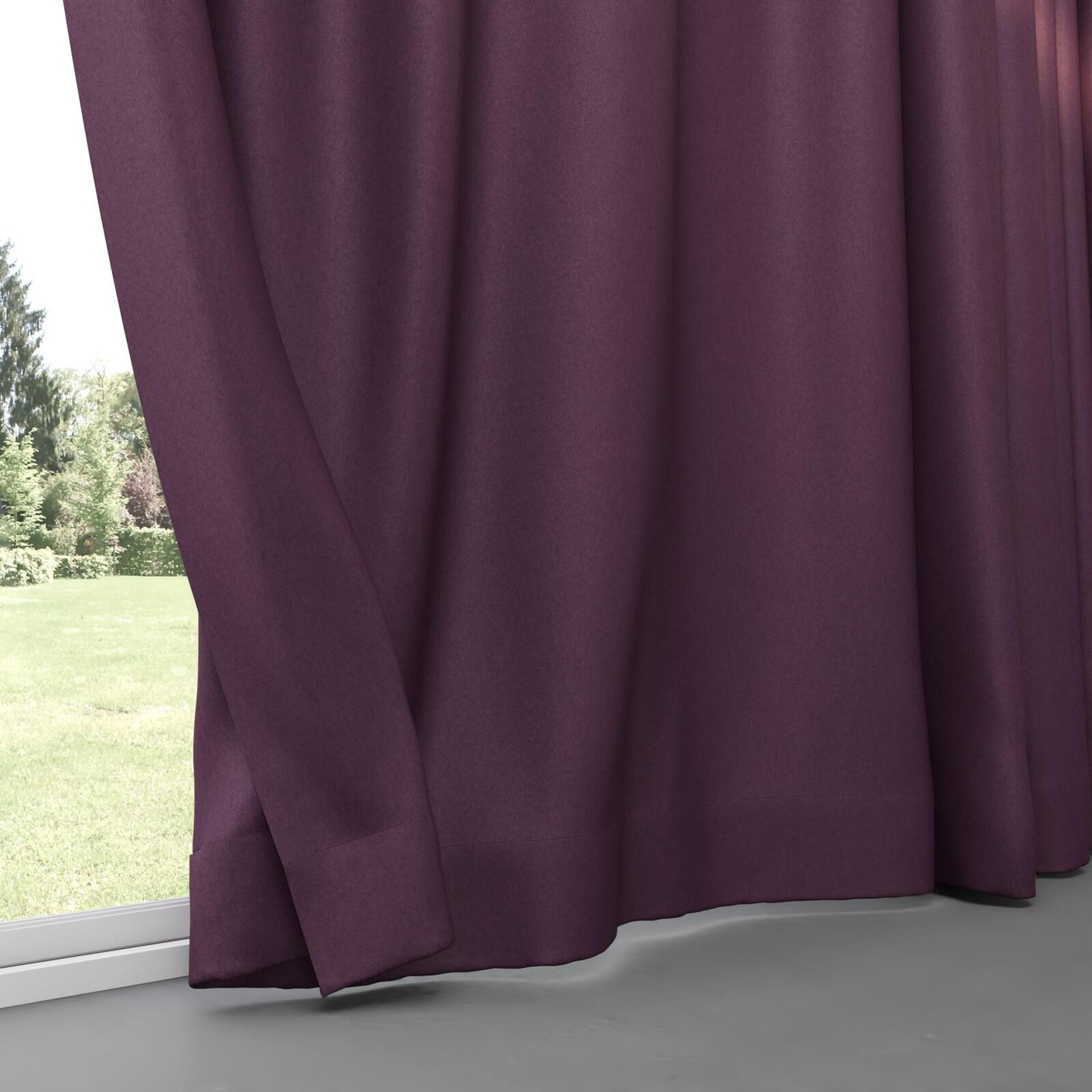 Bottom view of Woolly/Woolen Aubergine, pinch pleat