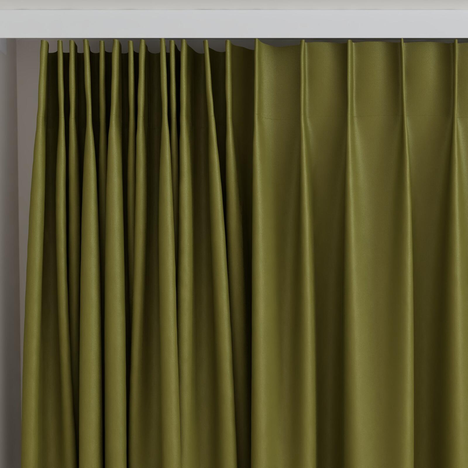 Top view of Vela Camouflage, on curtain rail