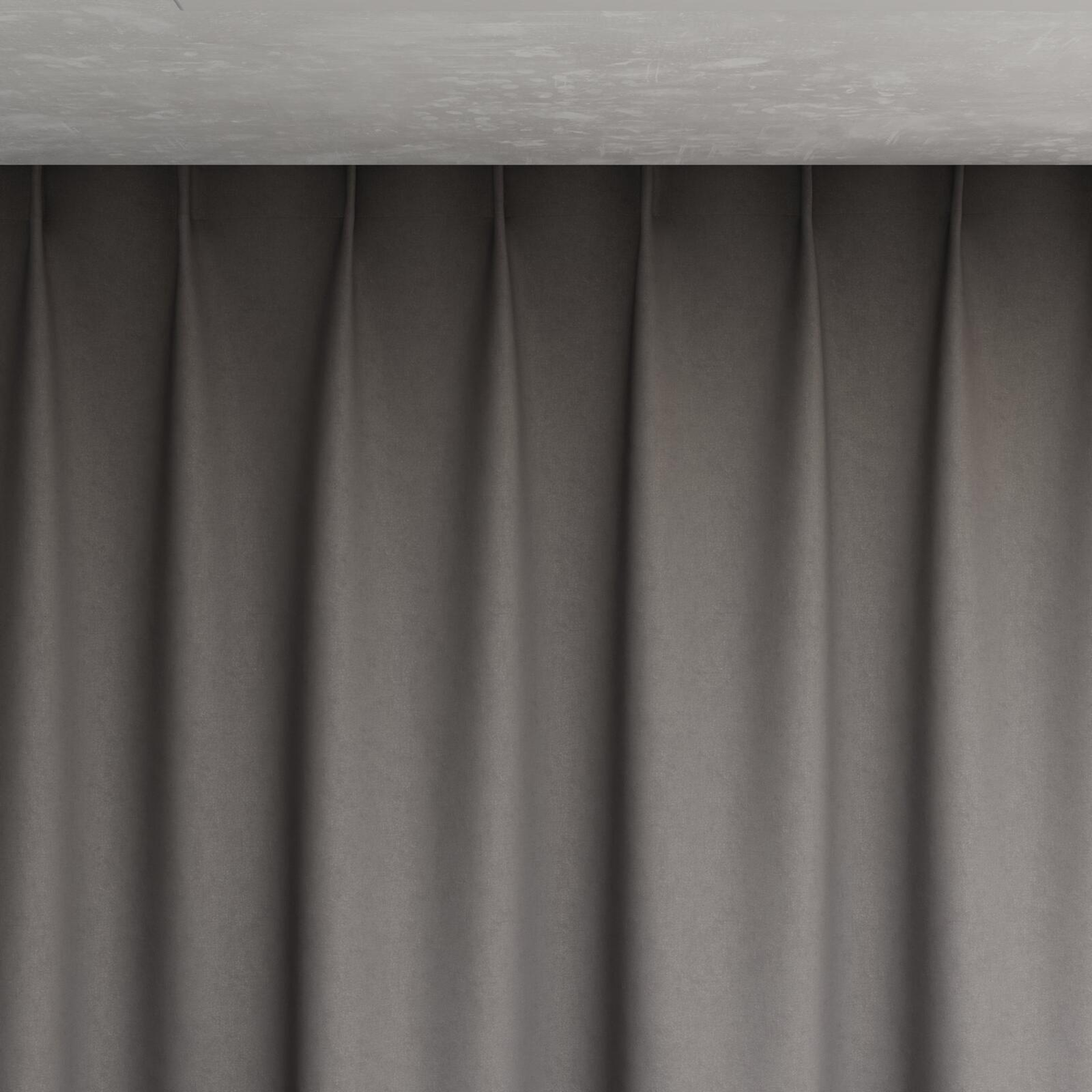 Top view of Luxo Slate, pinch pleat