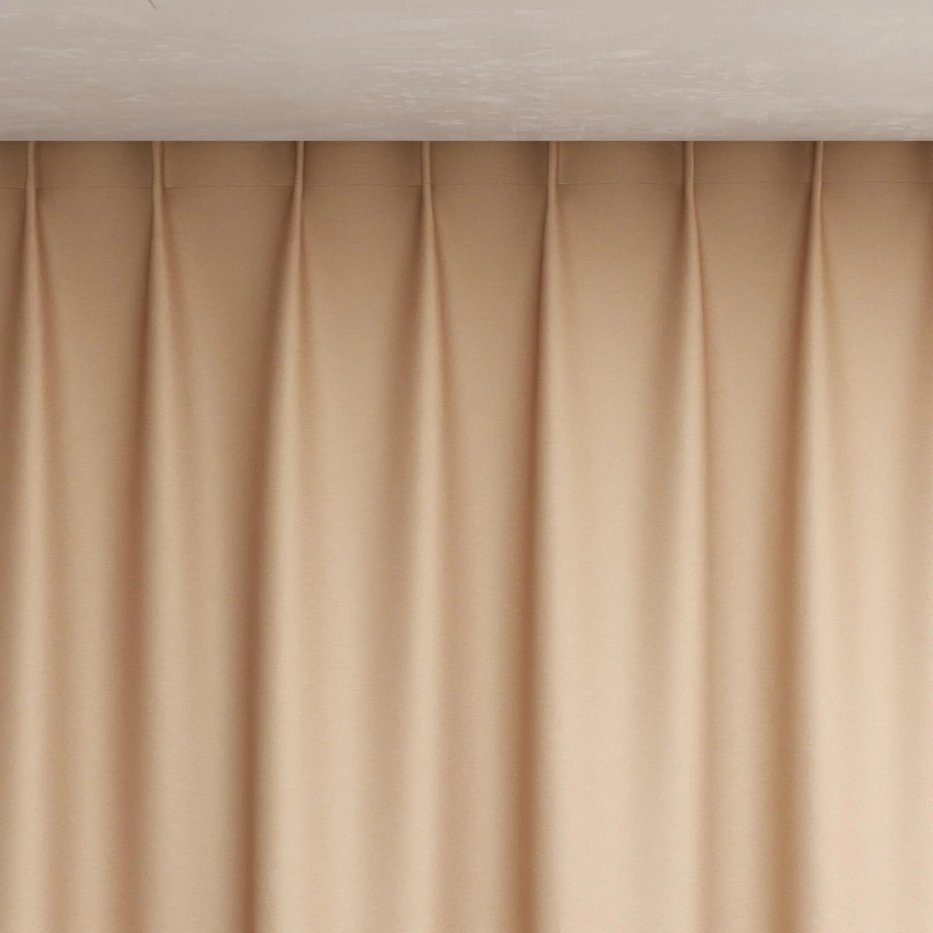 Top view of Stellar Blackout Mandarin, pinch pleat