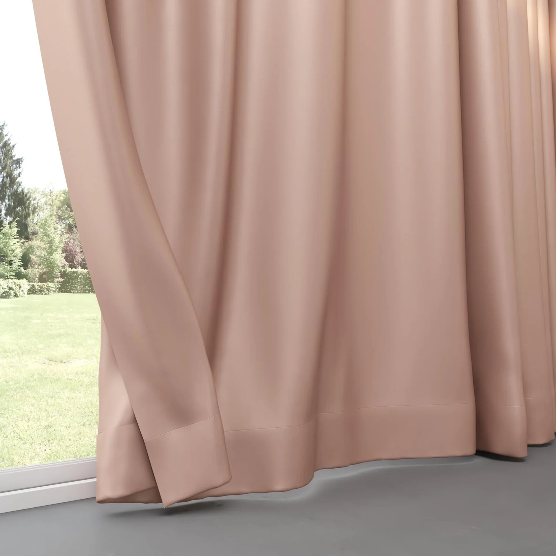 Bottom view of Sleek Cameo, pinch pleat