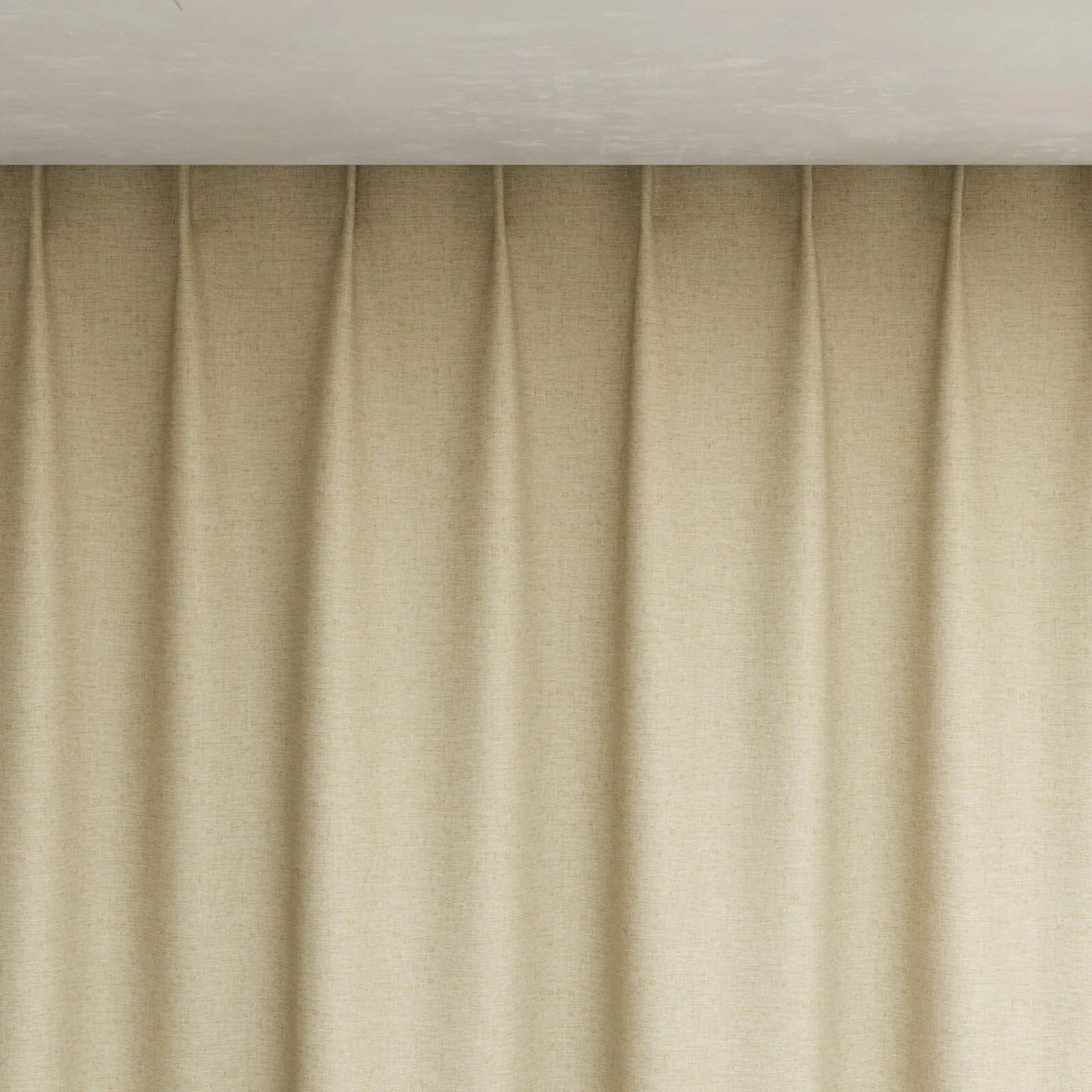 Top view of Stonewall Blackout Tan, pinch pleat