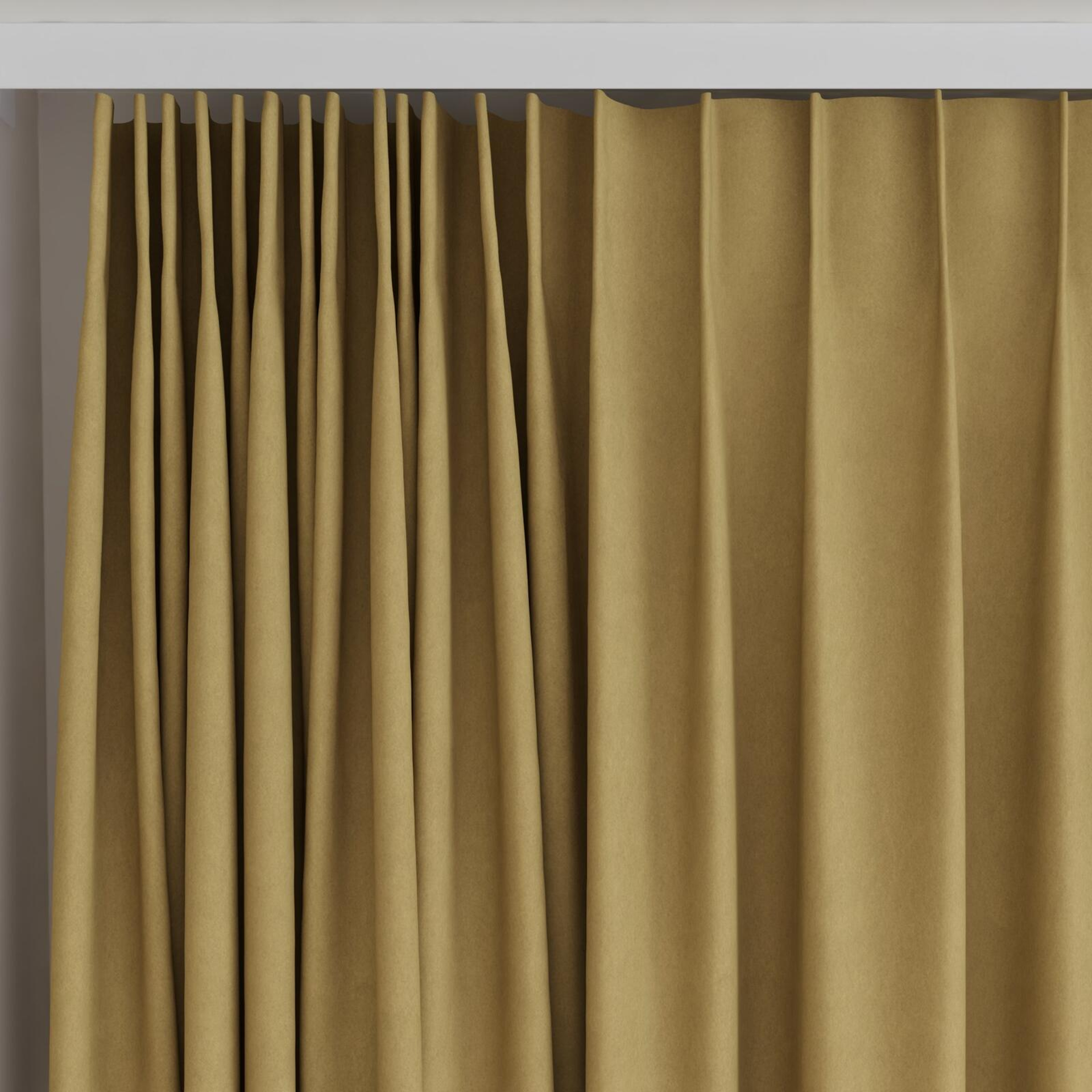 Top view of Lech Bamboo, on curtain rail