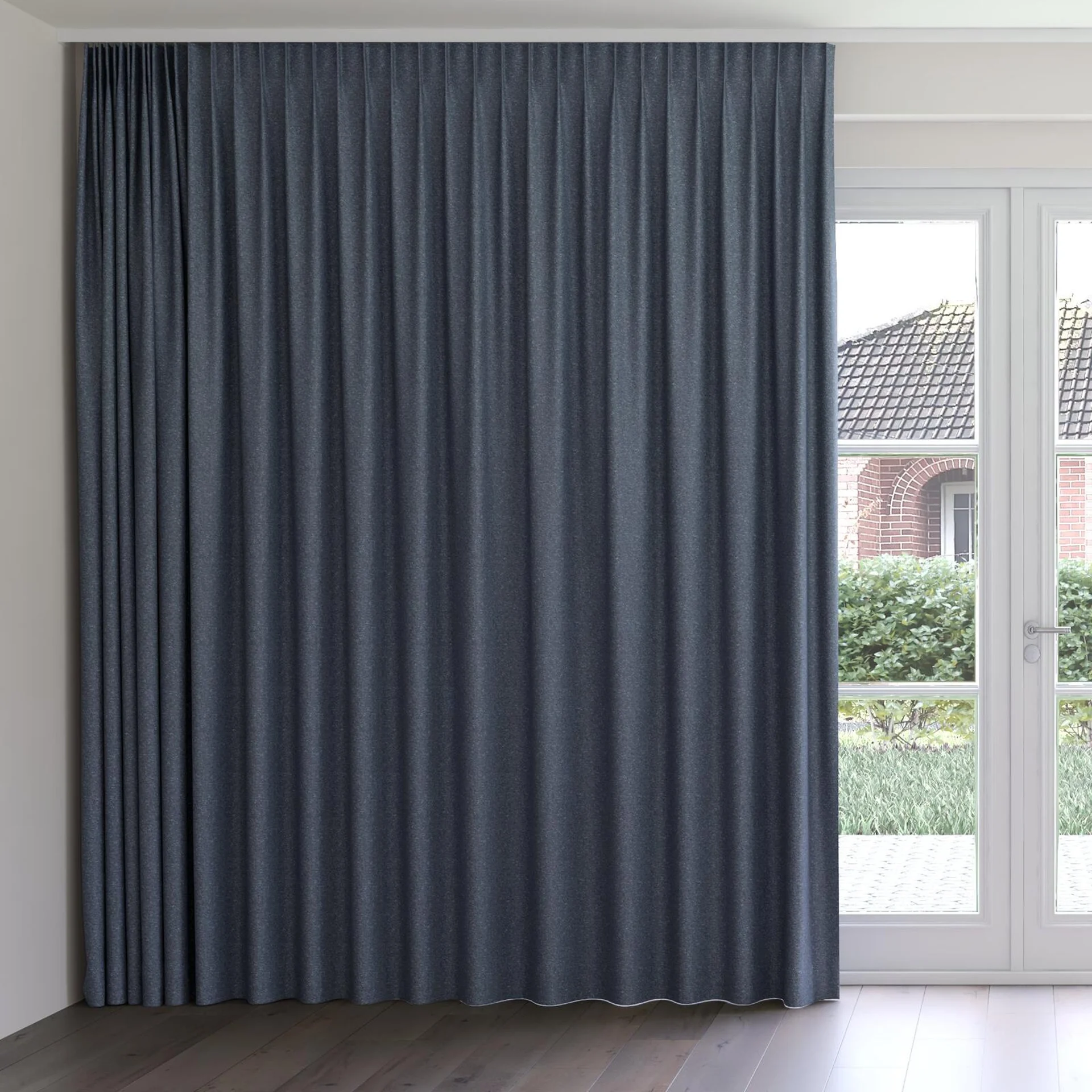 Front view of Bora Bora Pacific, on curtain rail