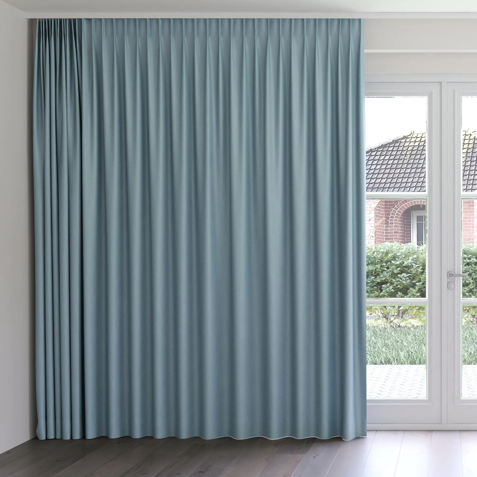 Front view of Grove Reef, on curtain rail