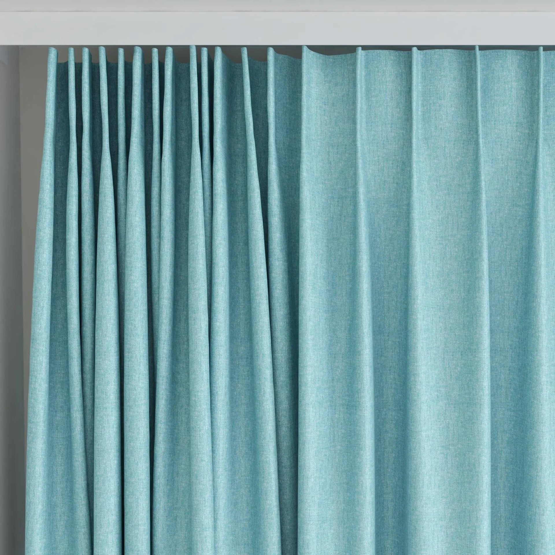 Top view of Hometown Curacao, on curtain rail