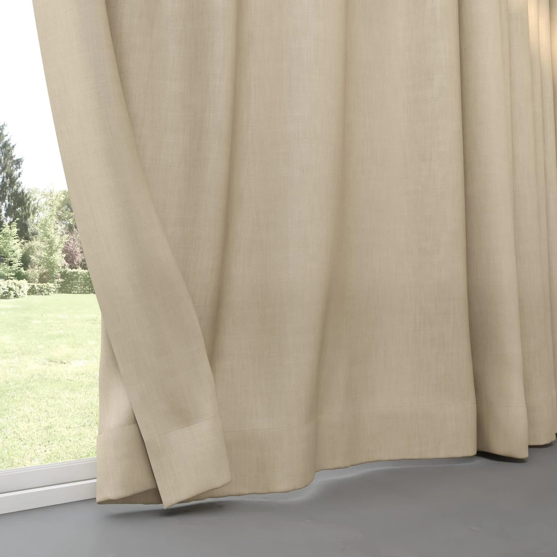 Bottom view of Lexicon Stone, pinch pleat