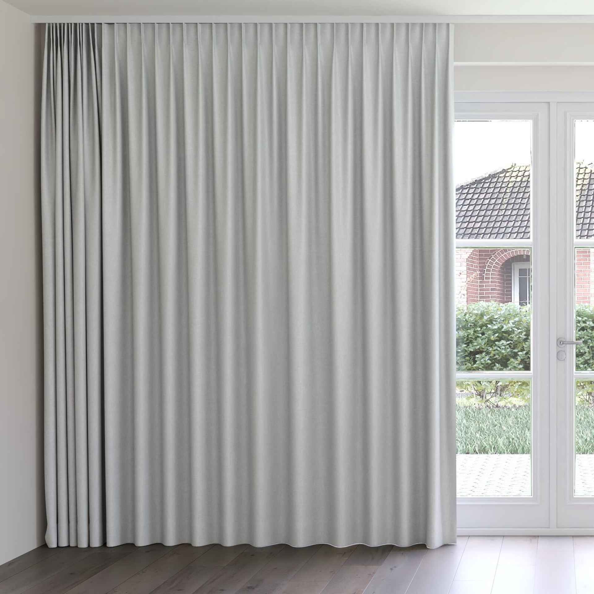 Front view of Bronco Cloud, on curtain rail