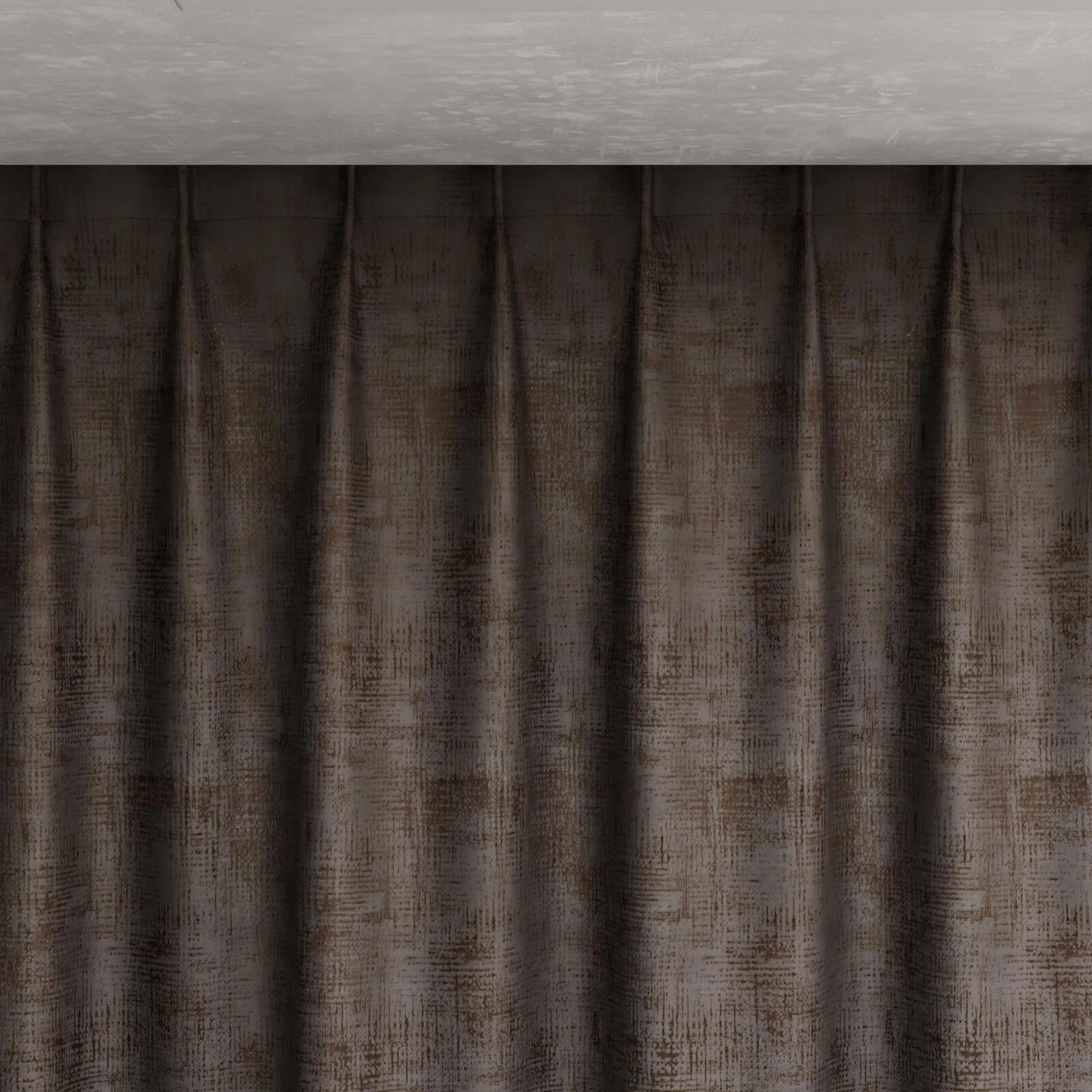 Top view of Gloria Charcoal, pinch pleat
