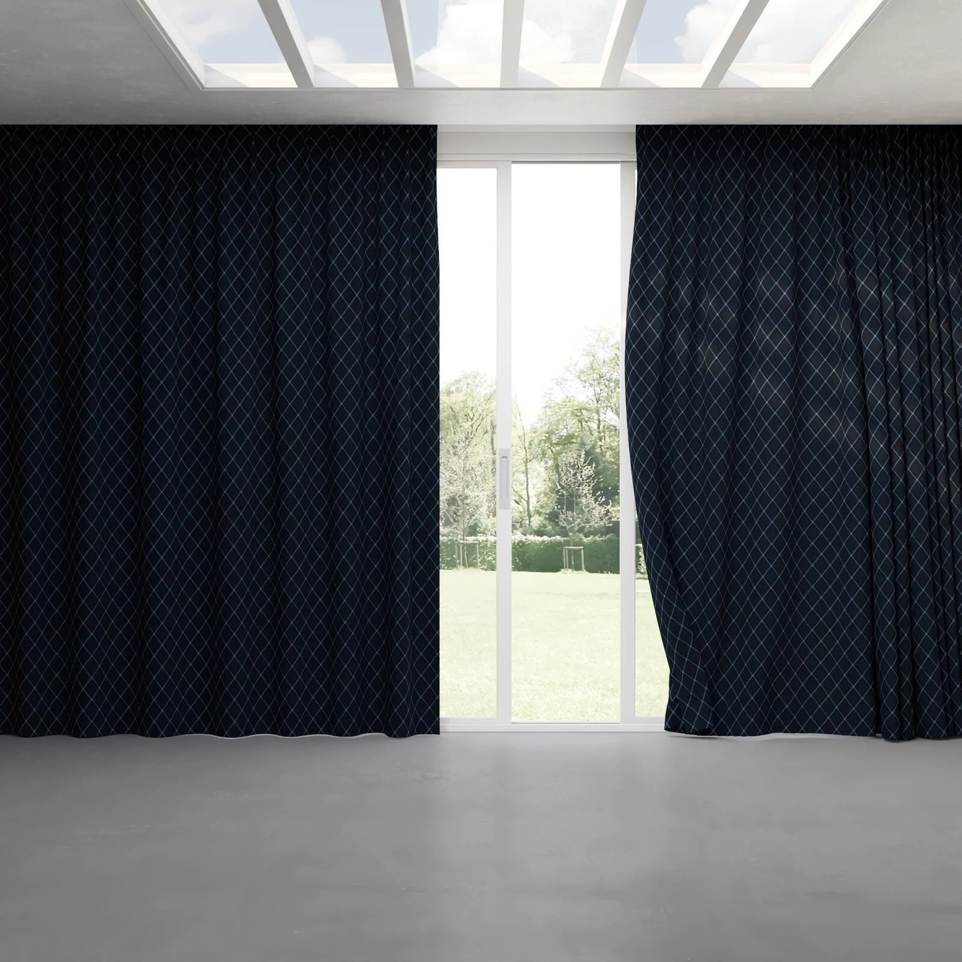 Full view of Pantheon Eclipse, pinch pleat