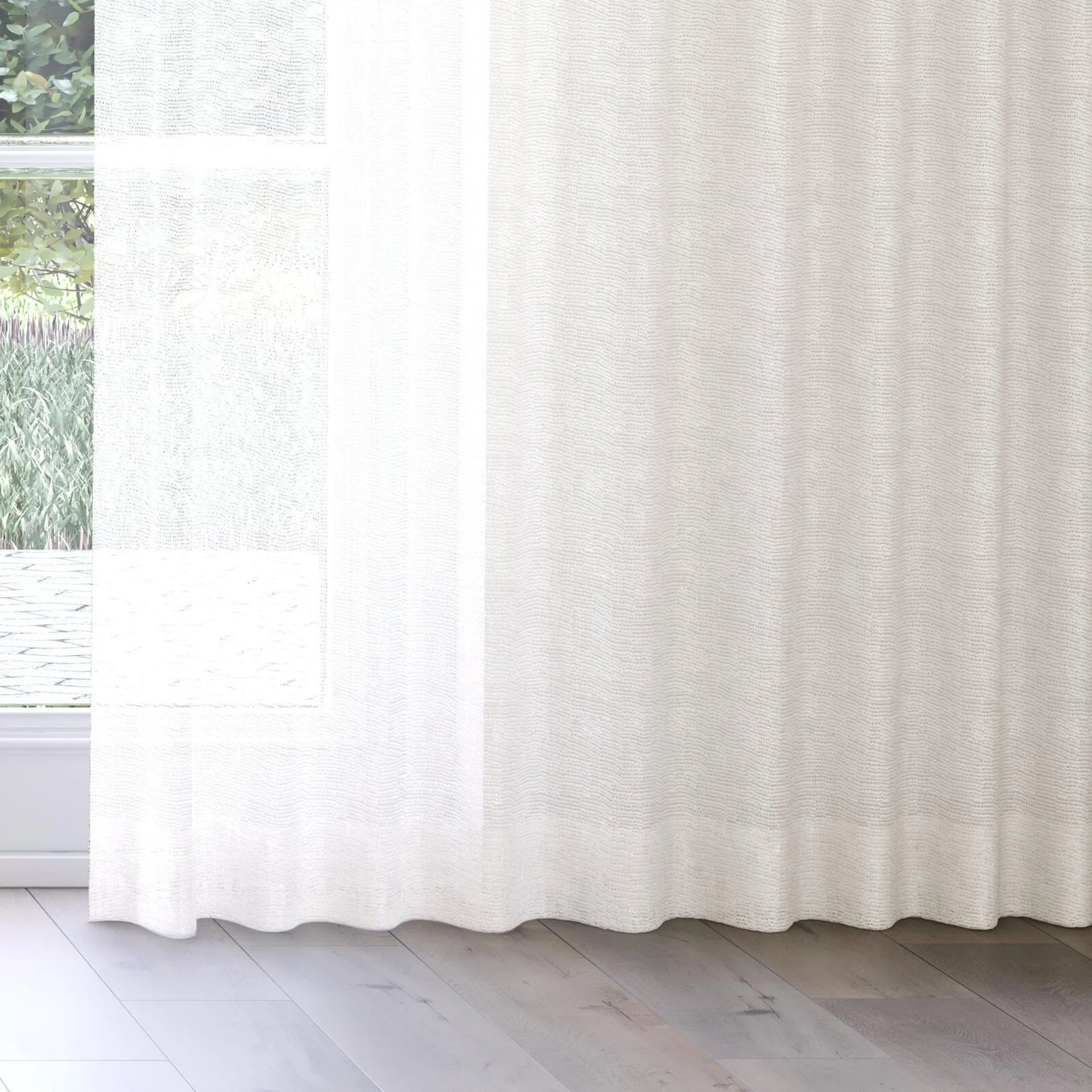 Bottom view of O'Keeffe Bone, on curtain rail