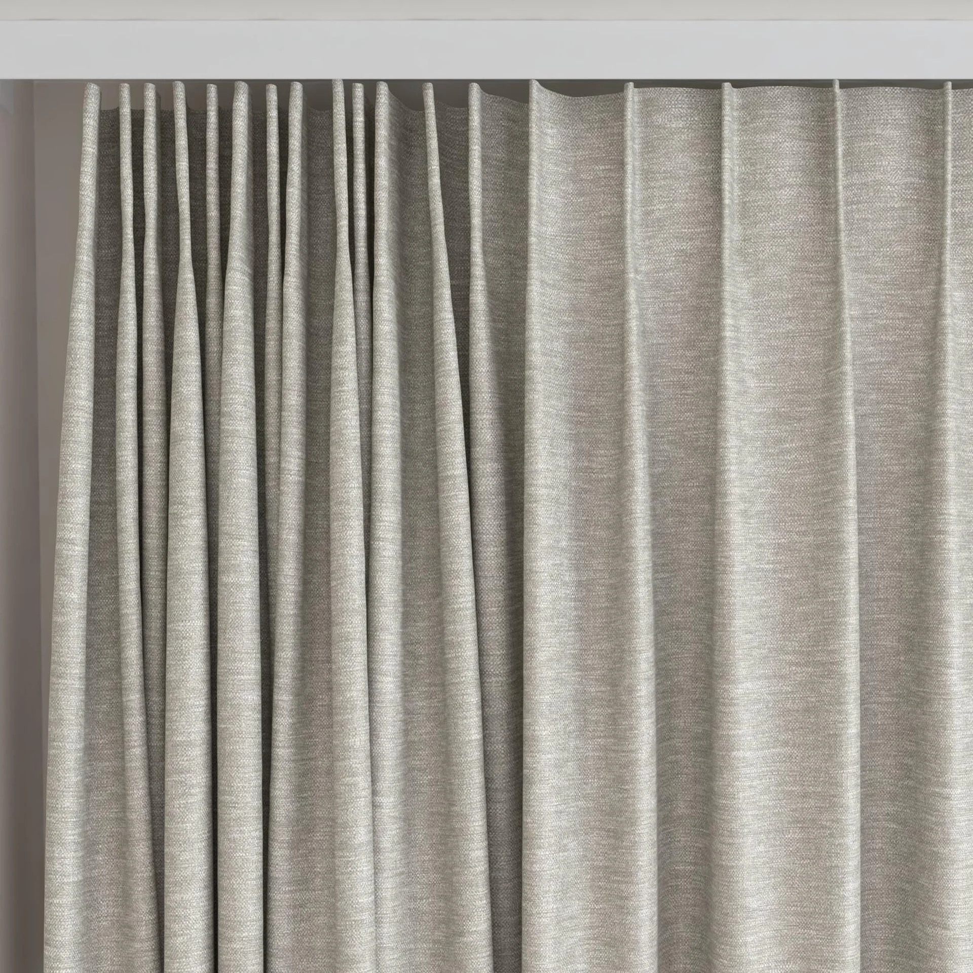 Top view of Colourwash Eco Mouse, on curtain rail
