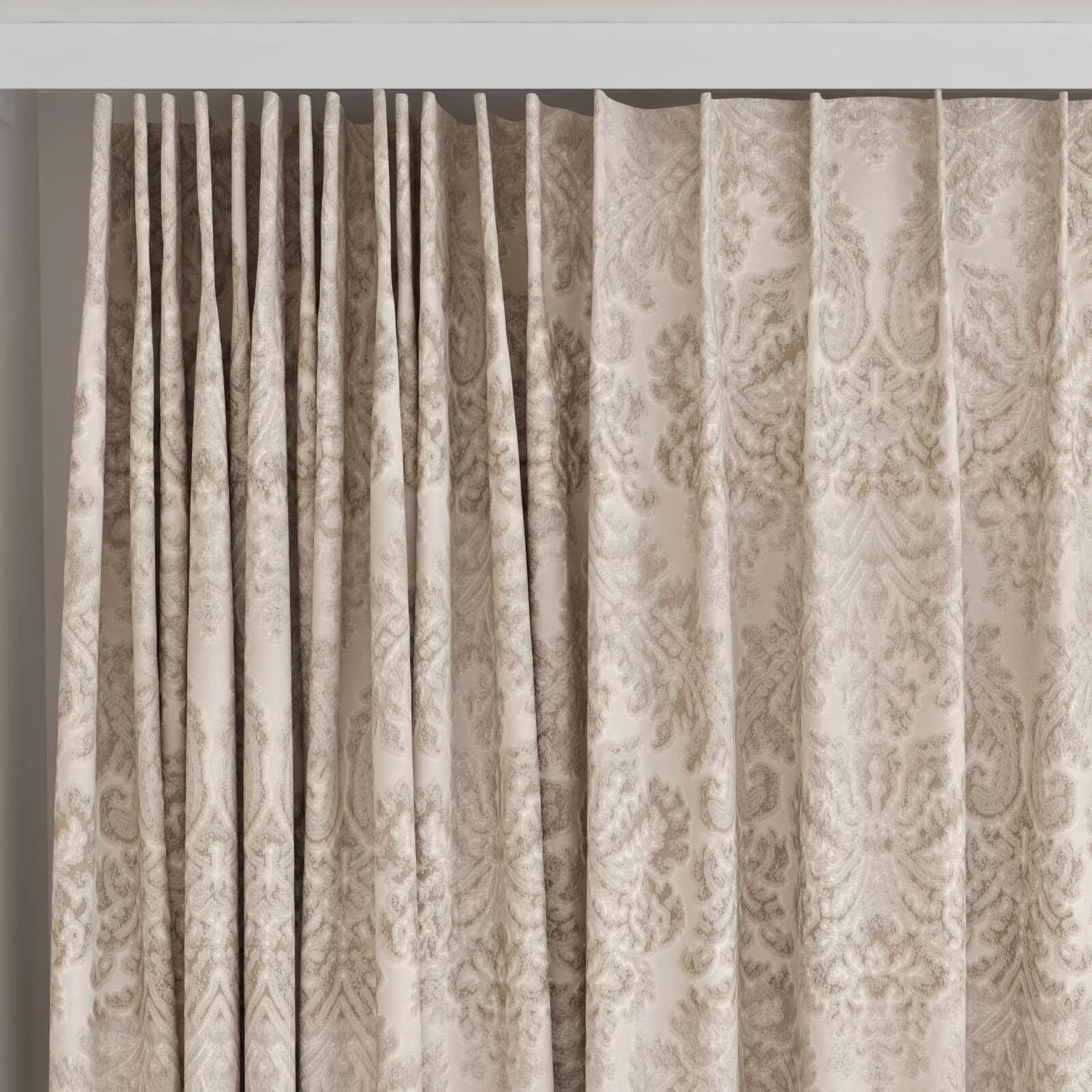 Top view of Gosh Pelican, on curtain rail