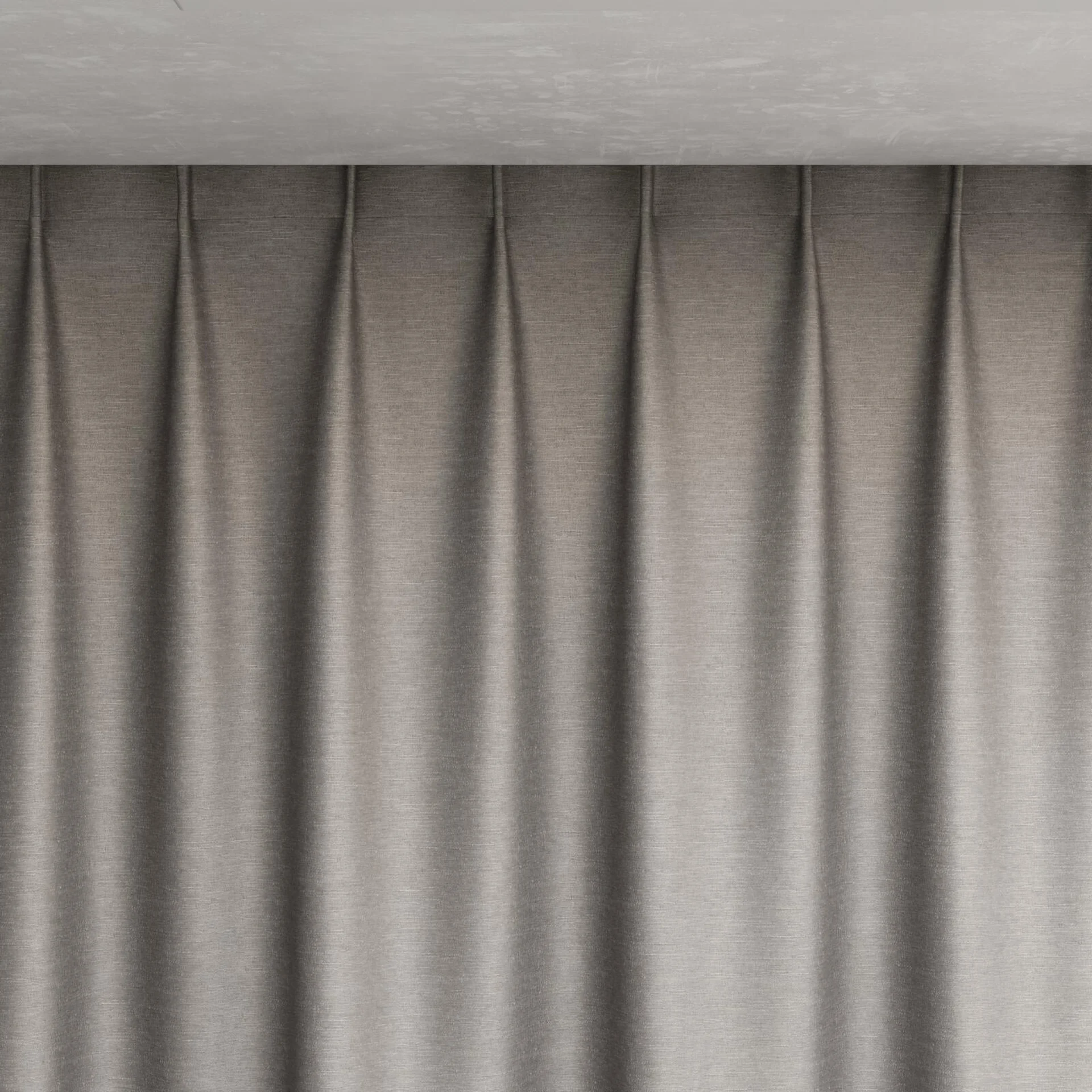 Top view of Provence Feather, pinch pleat