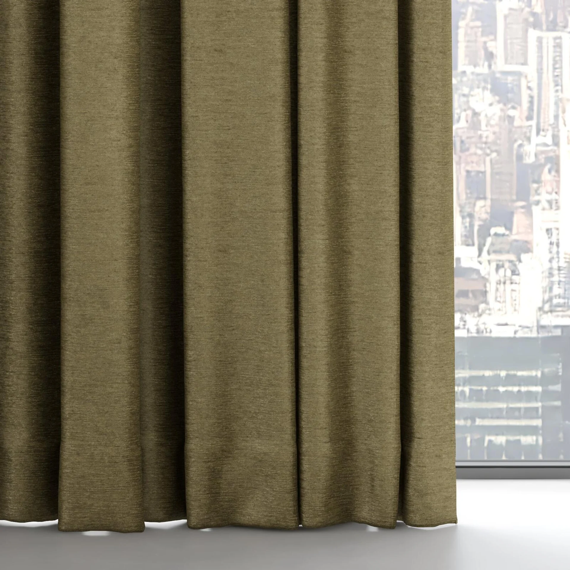 Bottom view of Lambada Khaki, on hidden rail
