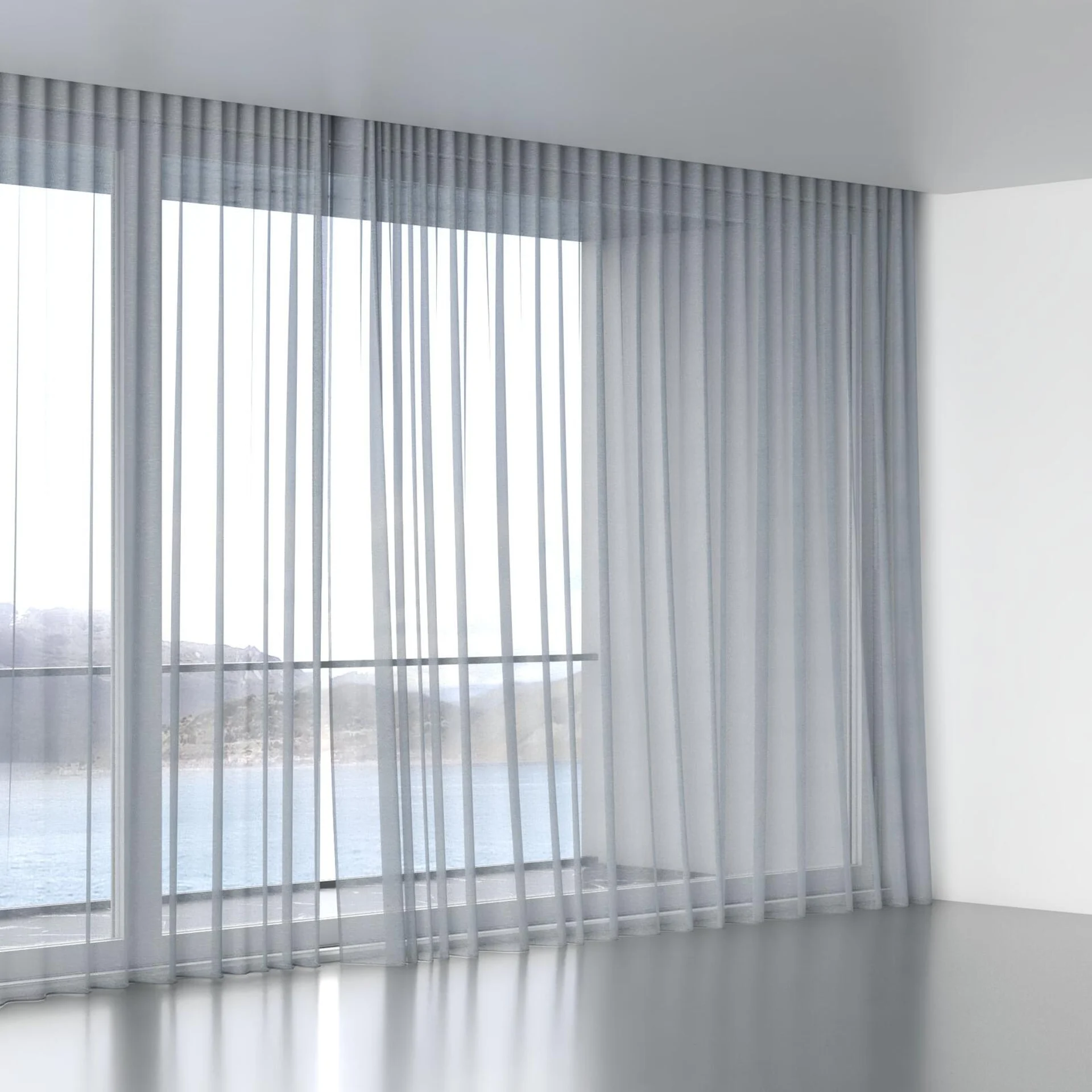 Full view of Locomotion Horizon, wave pleat
