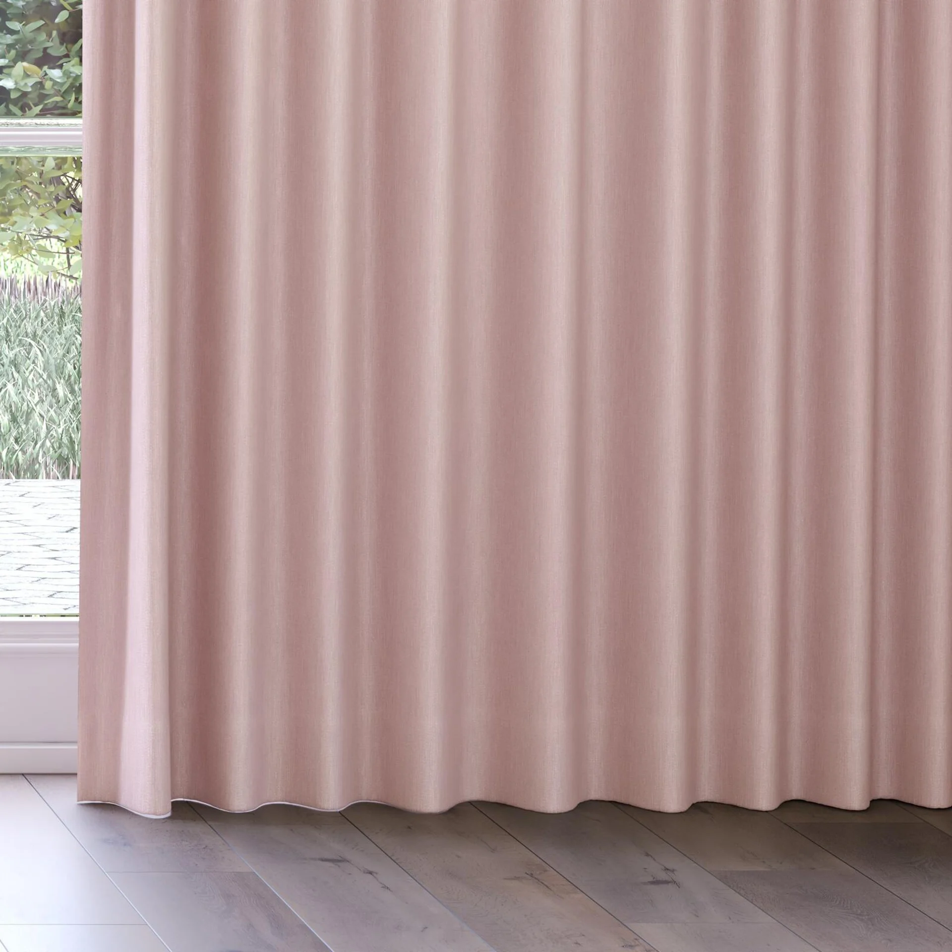 Bottom view of Cordoba Blossom, on curtain rail