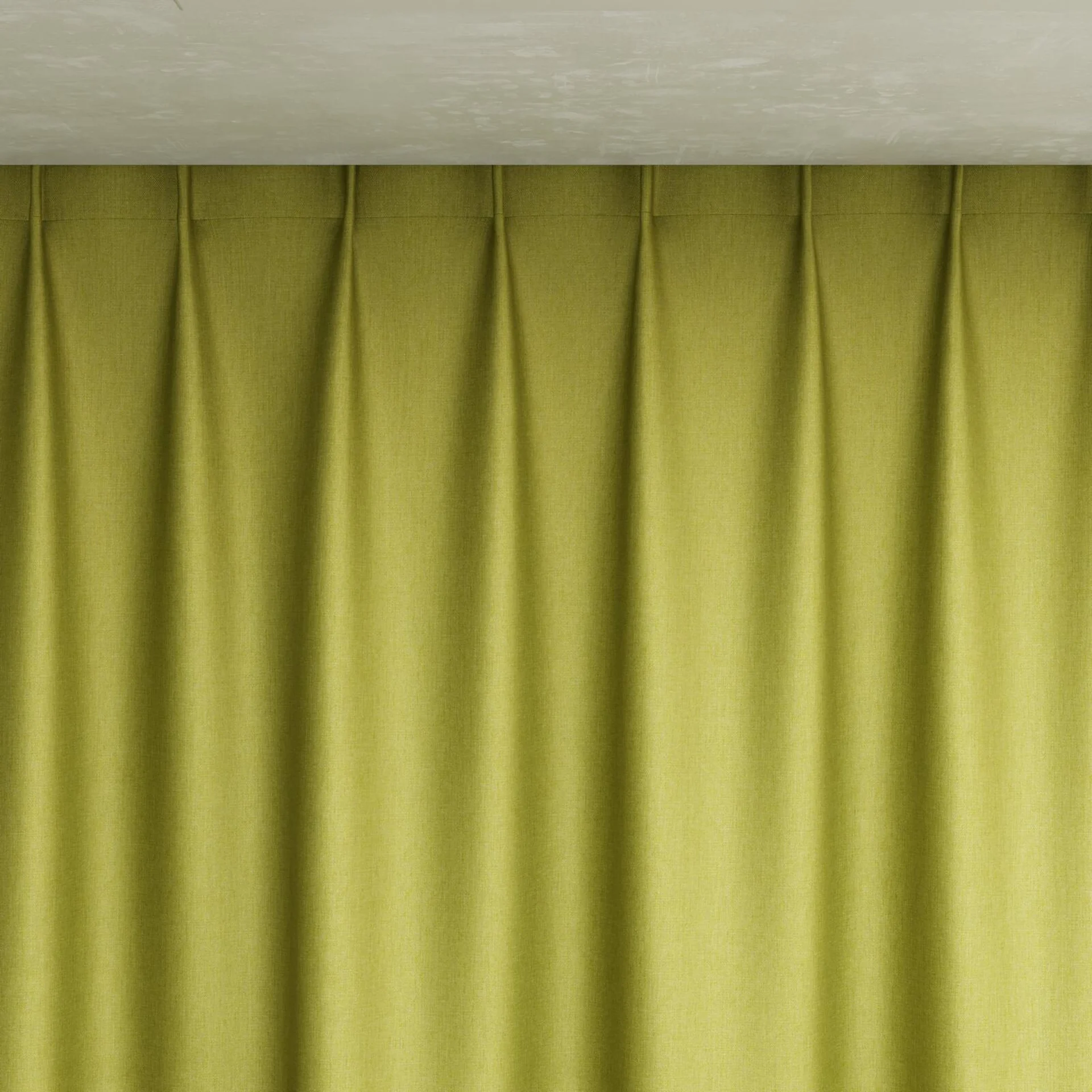 Top view of Matrix Pistachio, pinch pleat