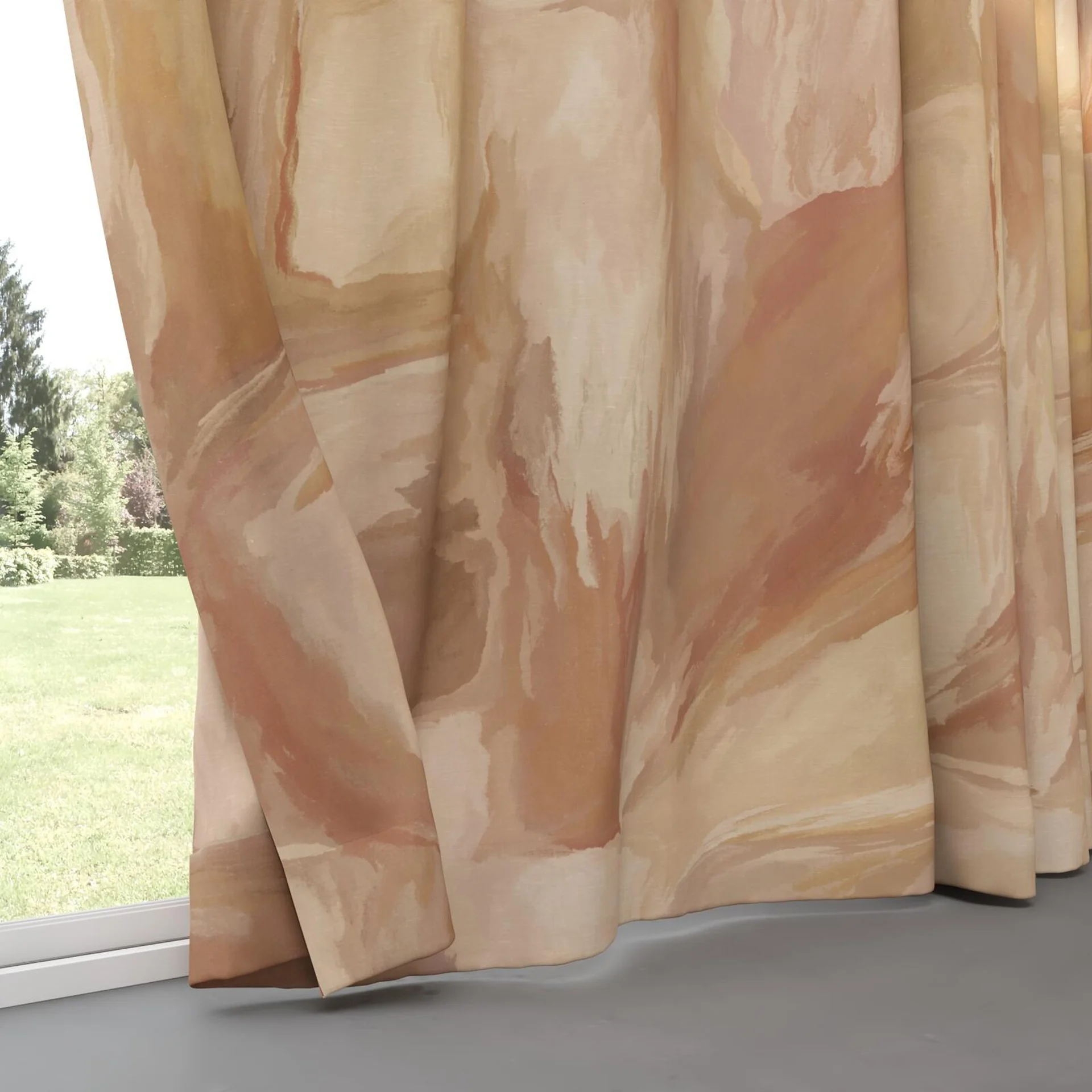 Bottom view of Colour Field Clay, pinch pleat