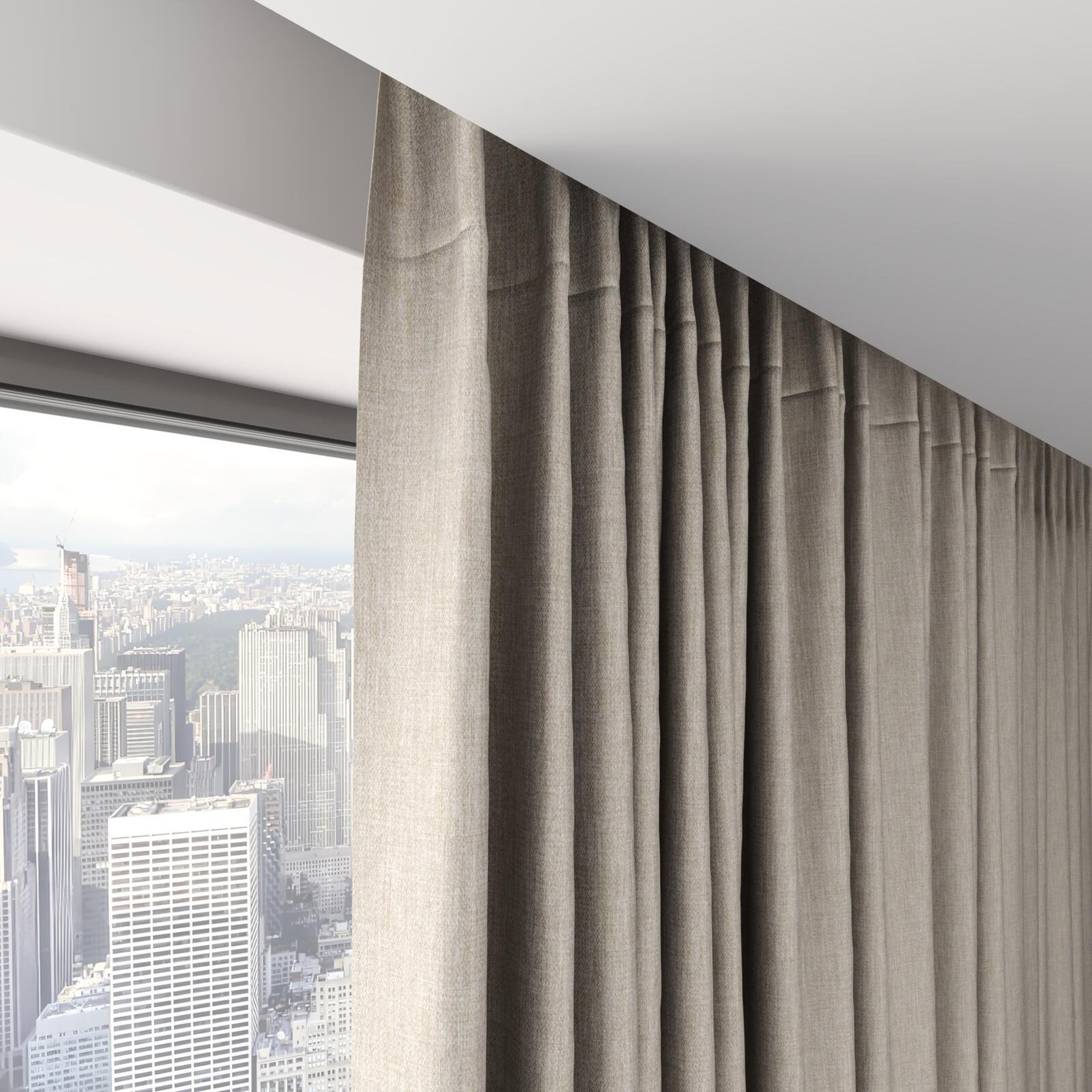 Top view of Matrix Linen, on hidden rail