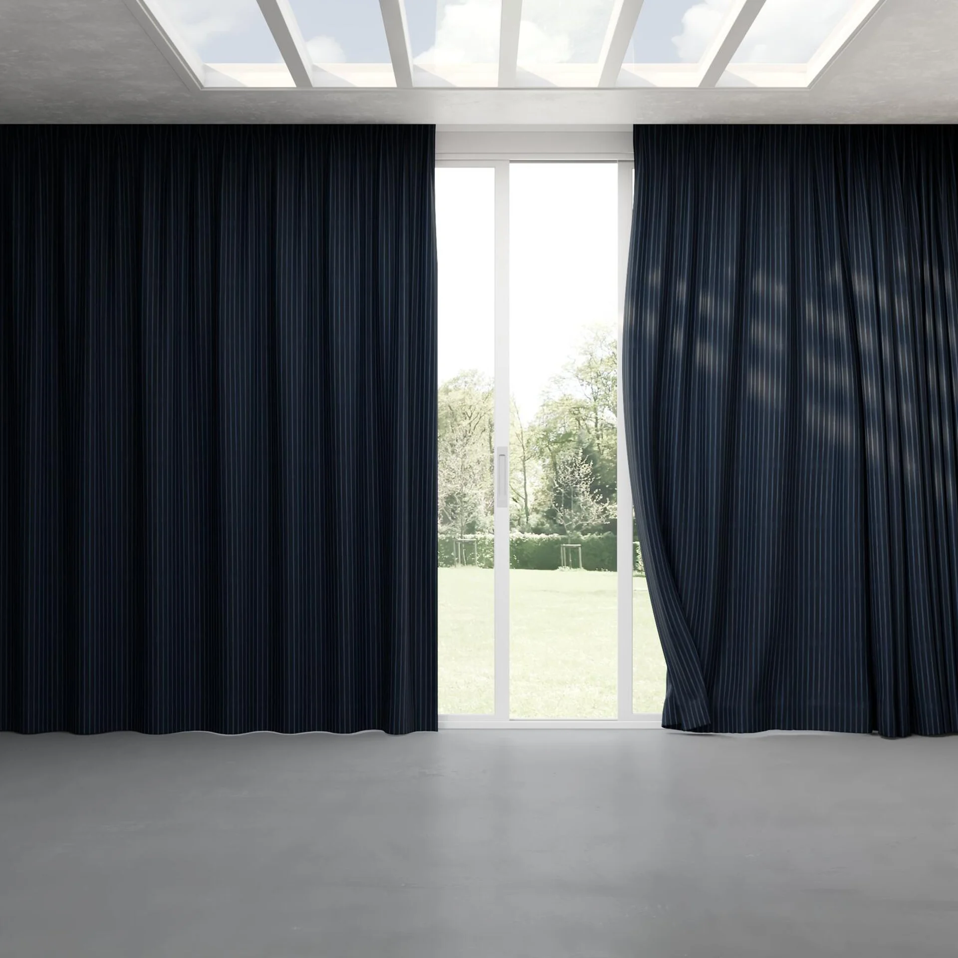 Full view of Cordial Night, pinch pleat