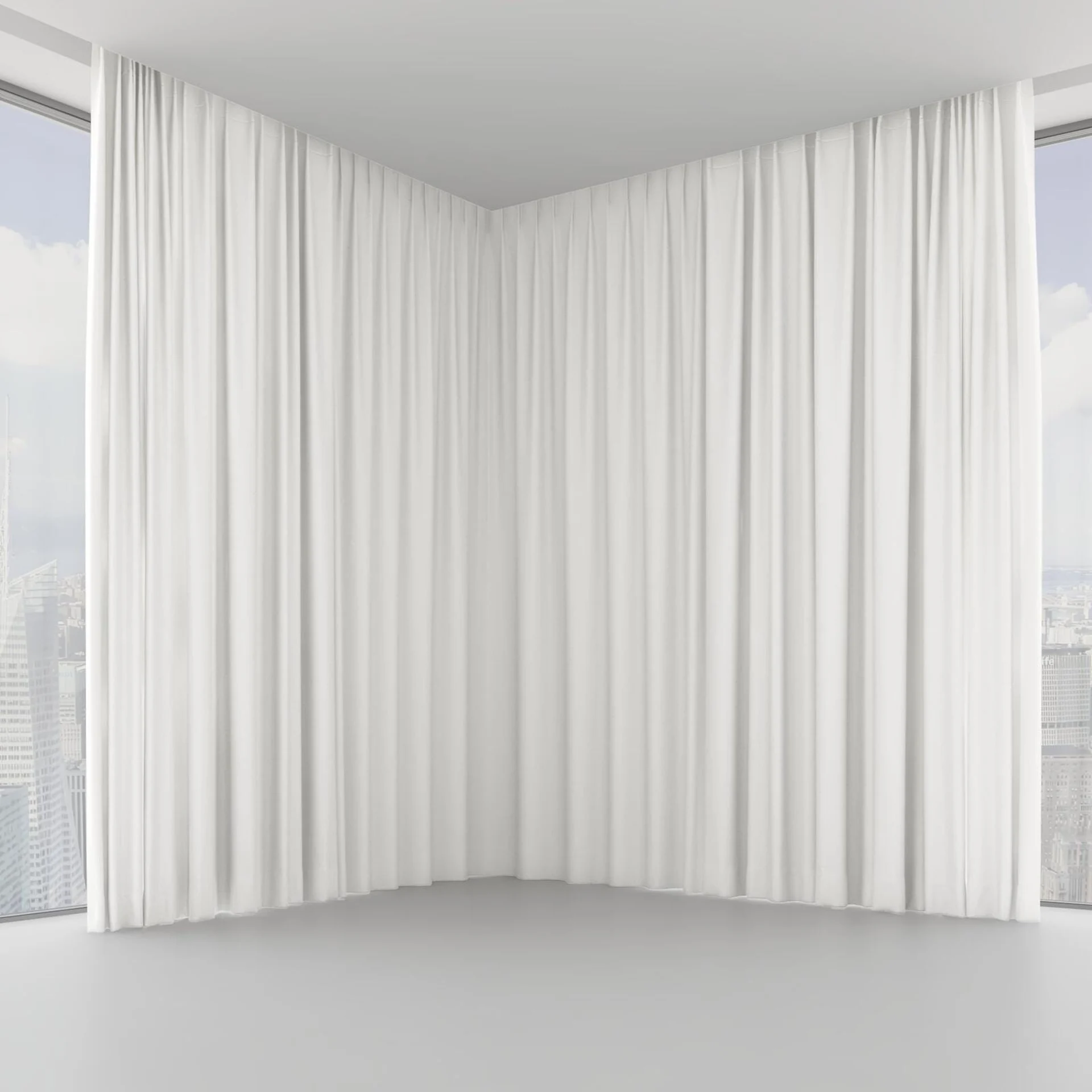 Front view of Ocean Whitewash, on hidden rail