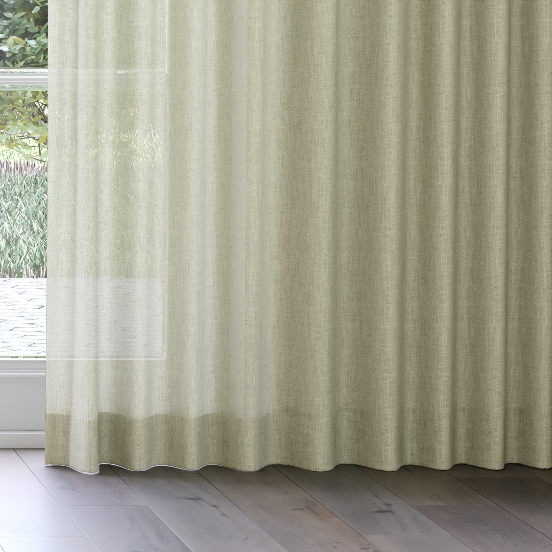 Bottom view of Motion Leaf, on curtain rail