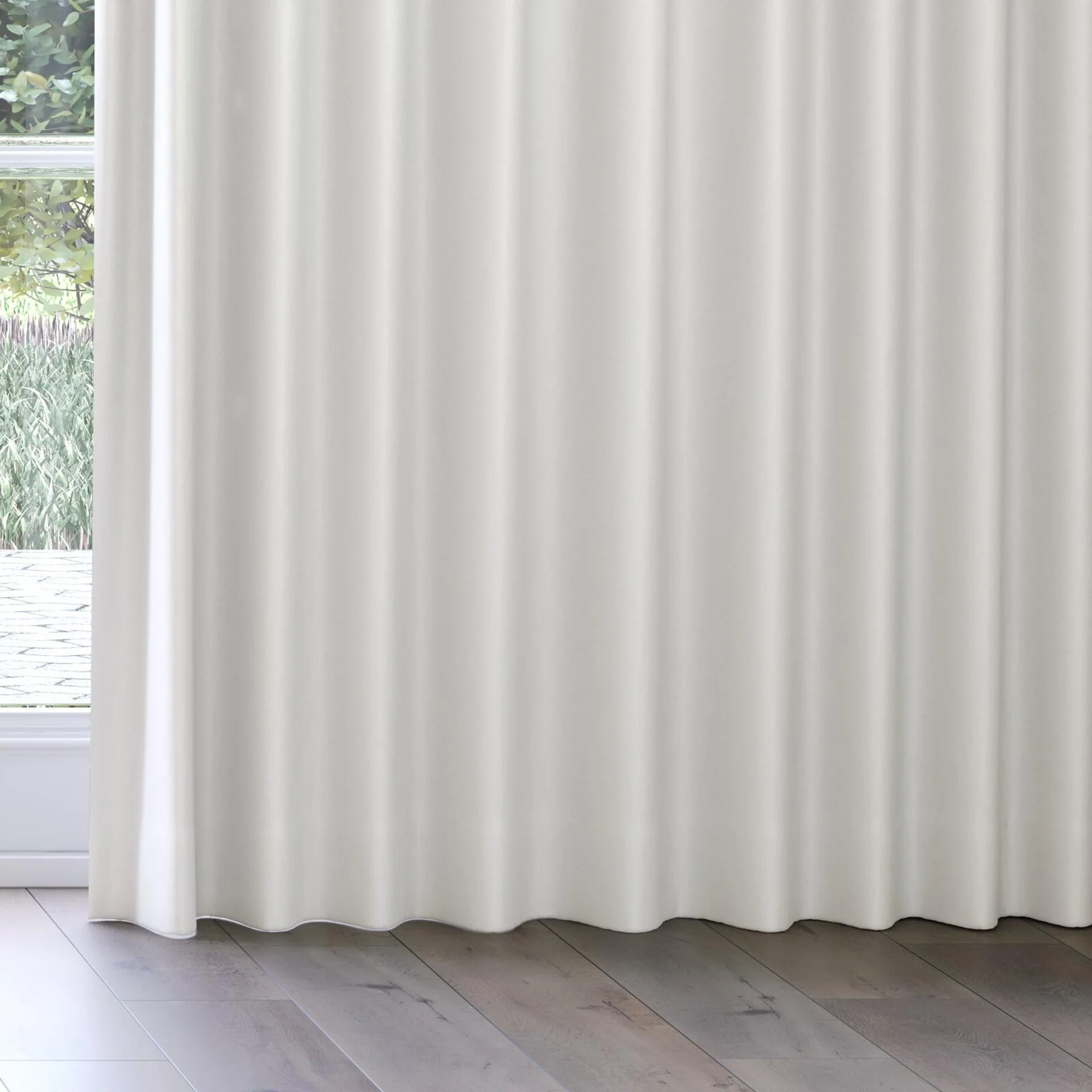 Bottom view of Naturama Limestone, on curtain rail