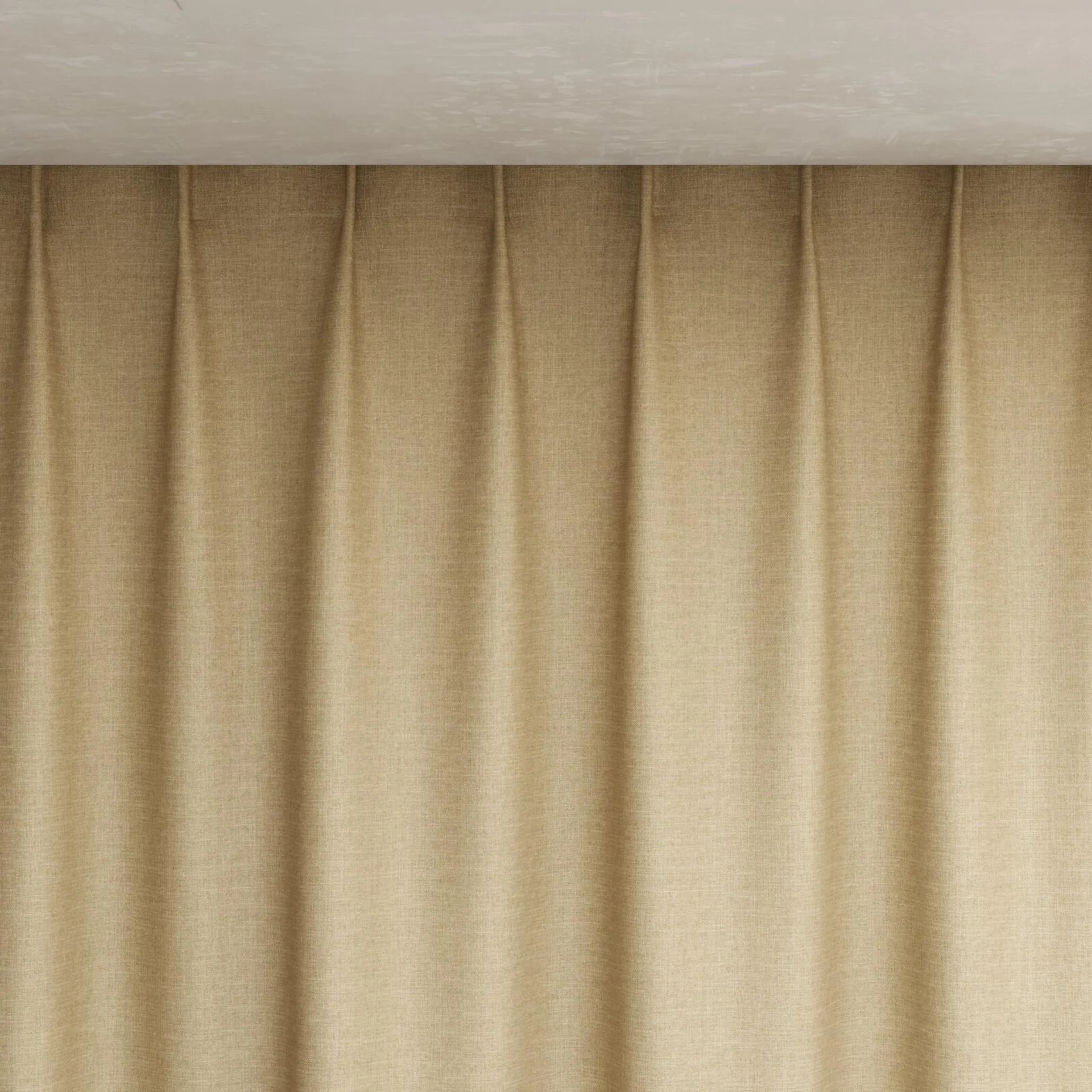 Top view of Frisco Beige, pinch pleat
