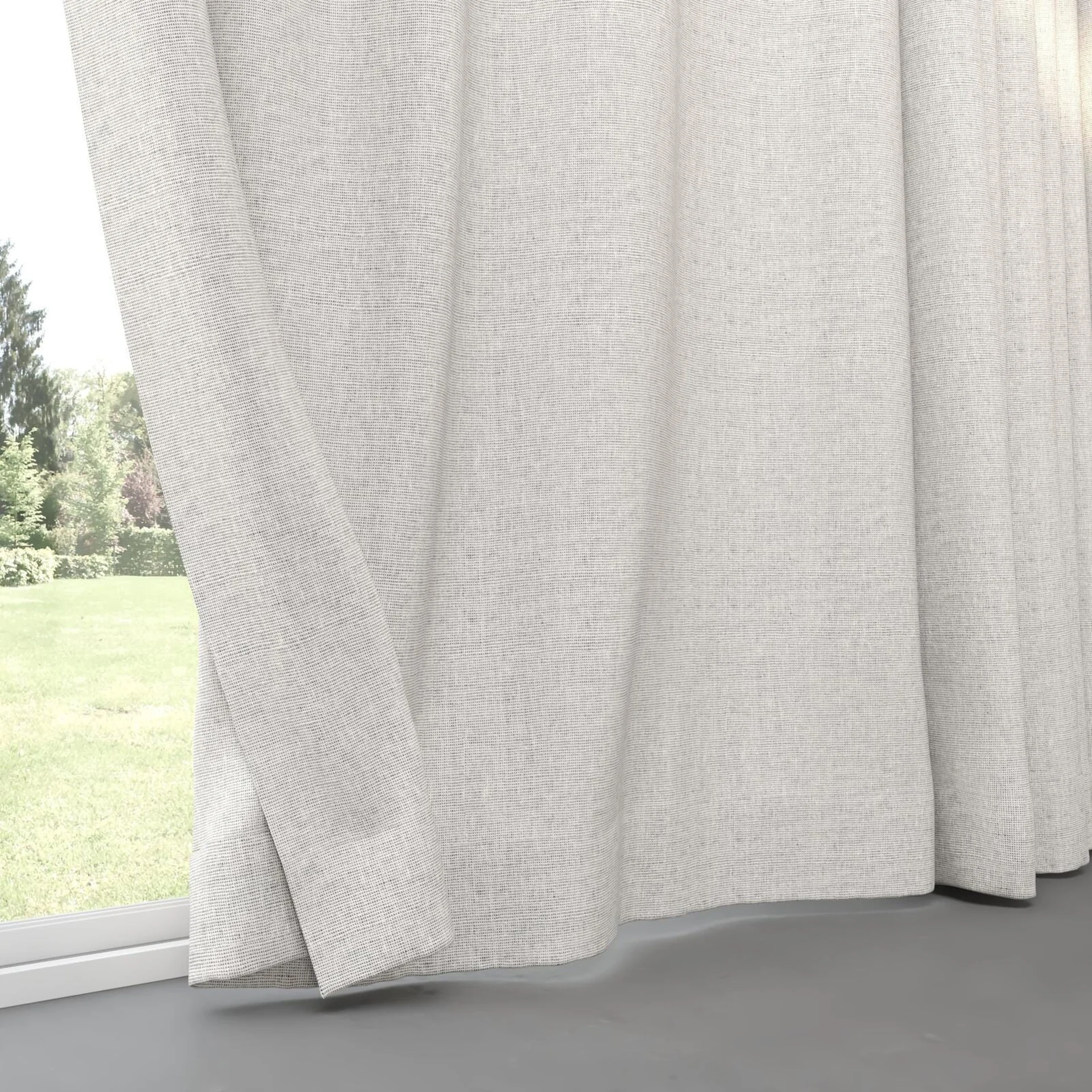 Bottom view of Yugen Monochrome, pinch pleat