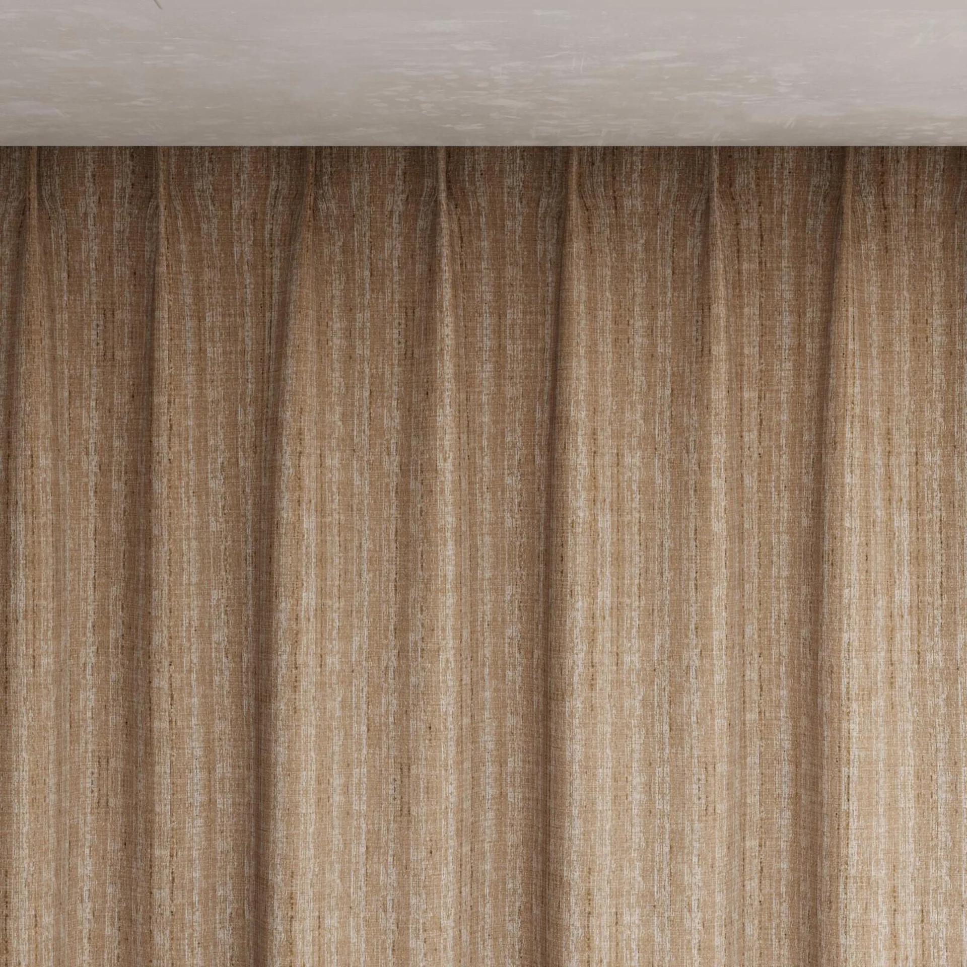 Top view of Iconic Straw, pinch pleat