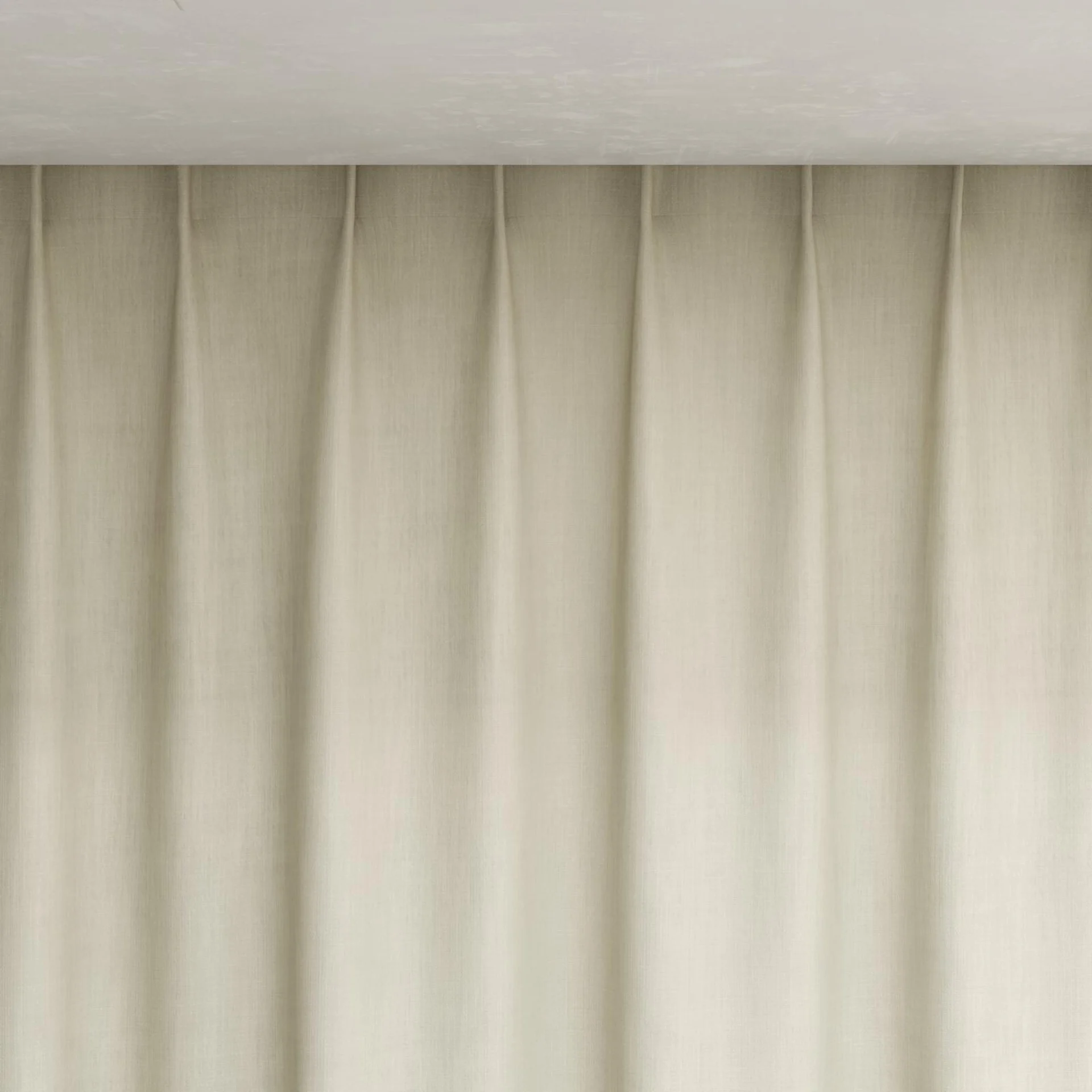 Top view of Lexicon Natural, pinch pleat