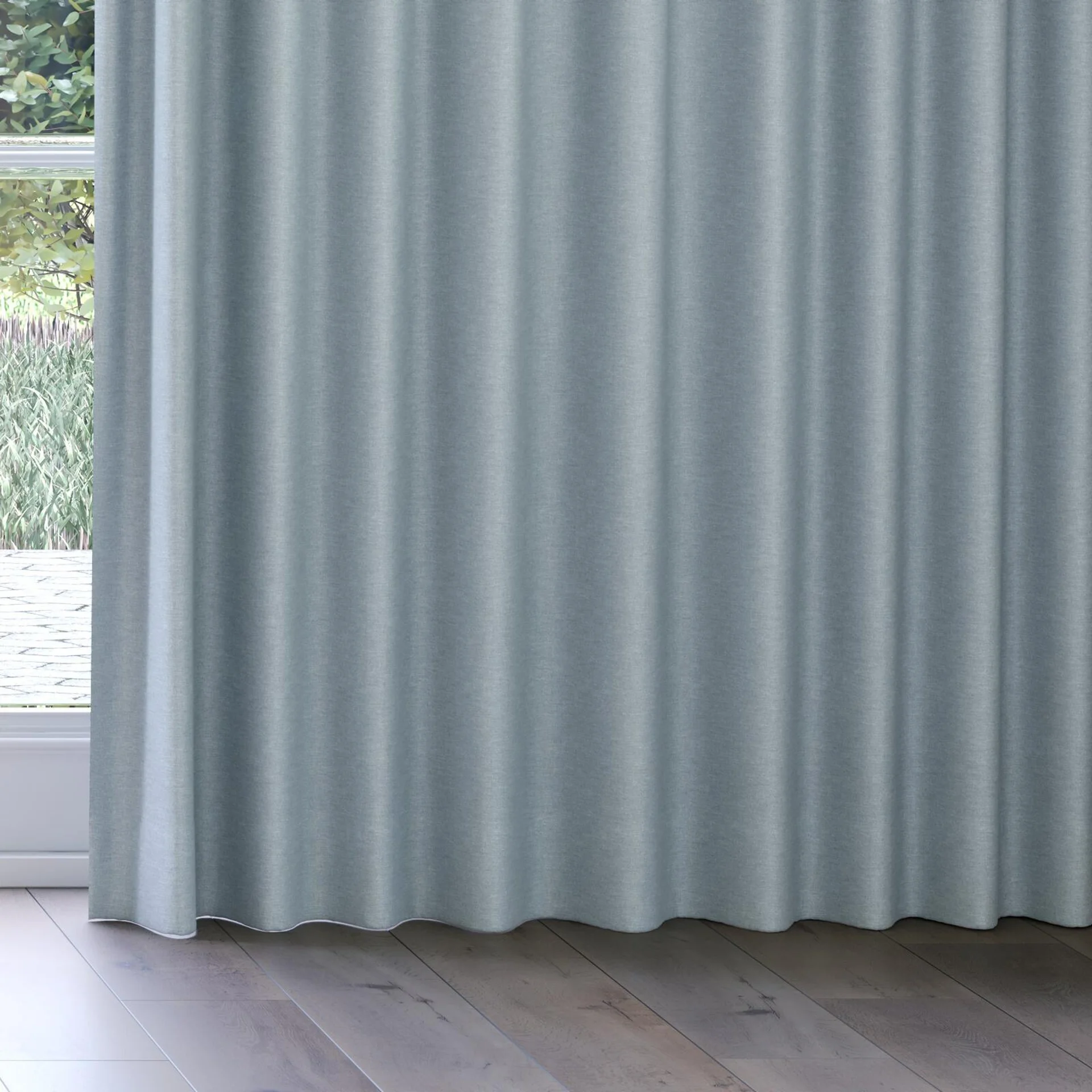 Bottom view of Casual Pool, on curtain rail