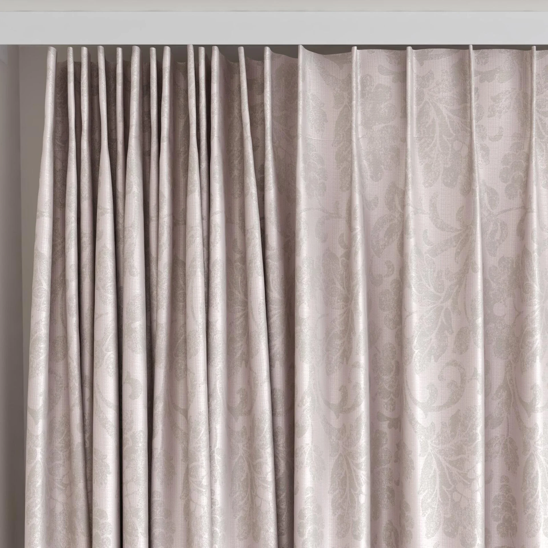 Top view of Florentine Boudoir, on curtain rail