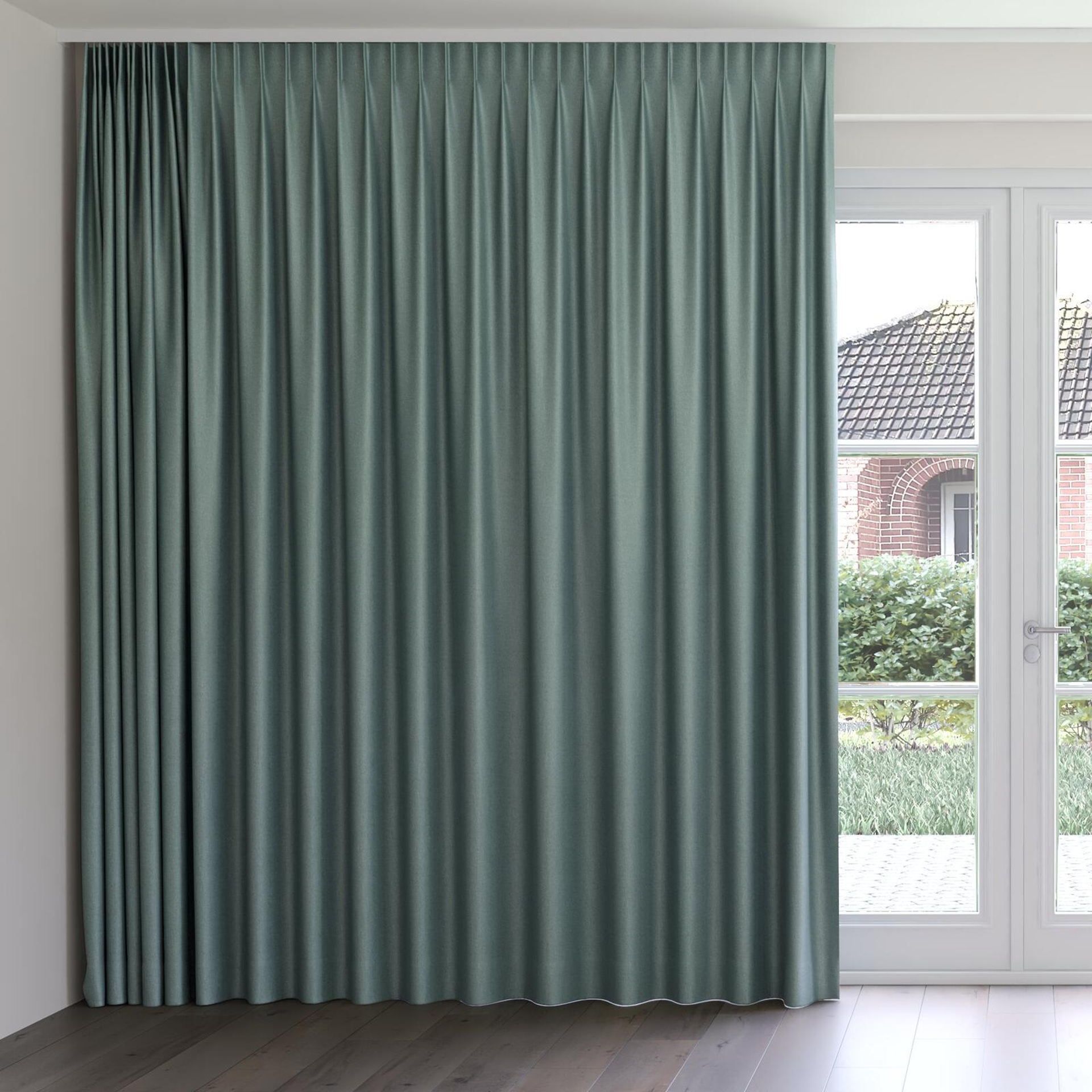 Front view of Jupiter Forest, on curtain rail