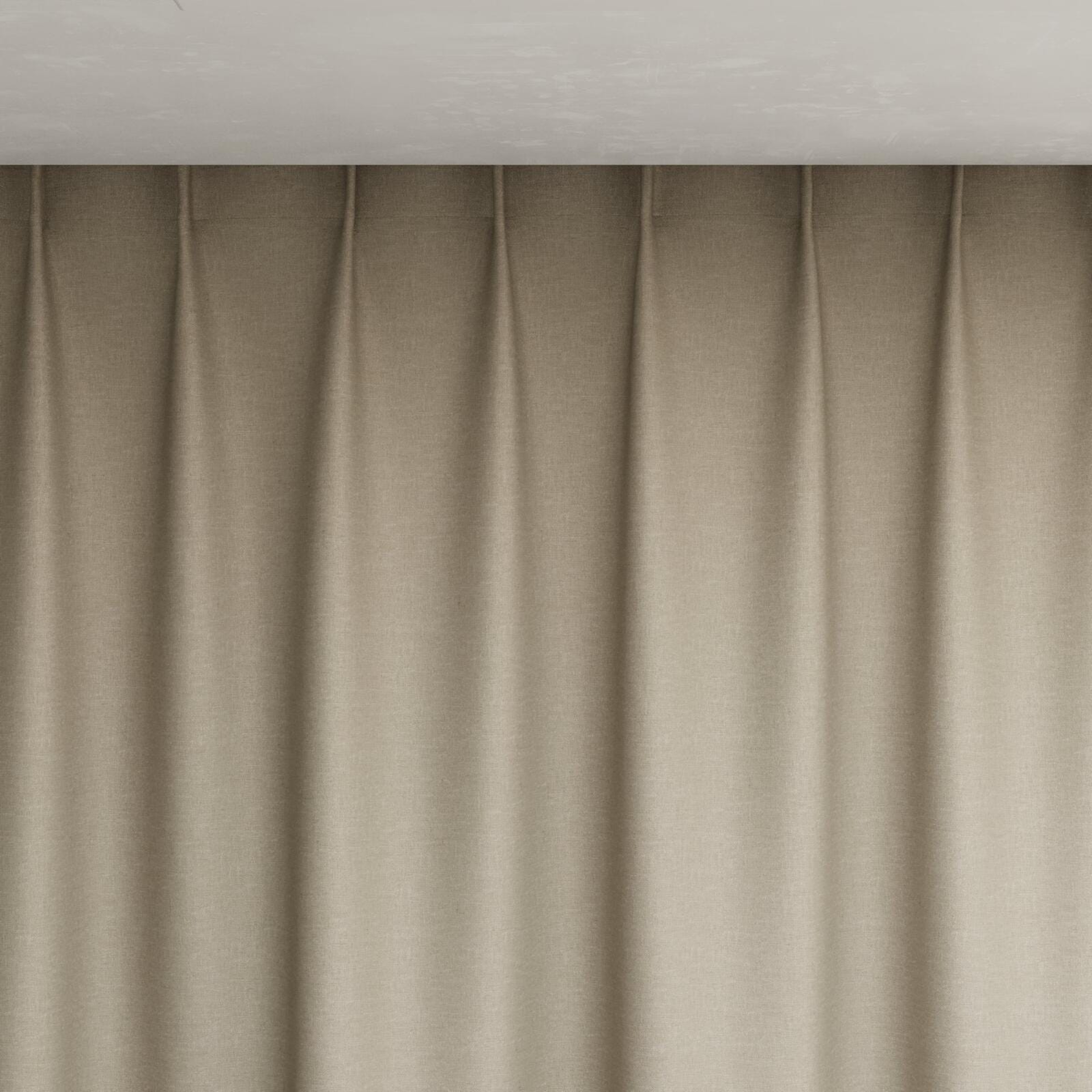 Top view of Atelier Linen, pinch pleat