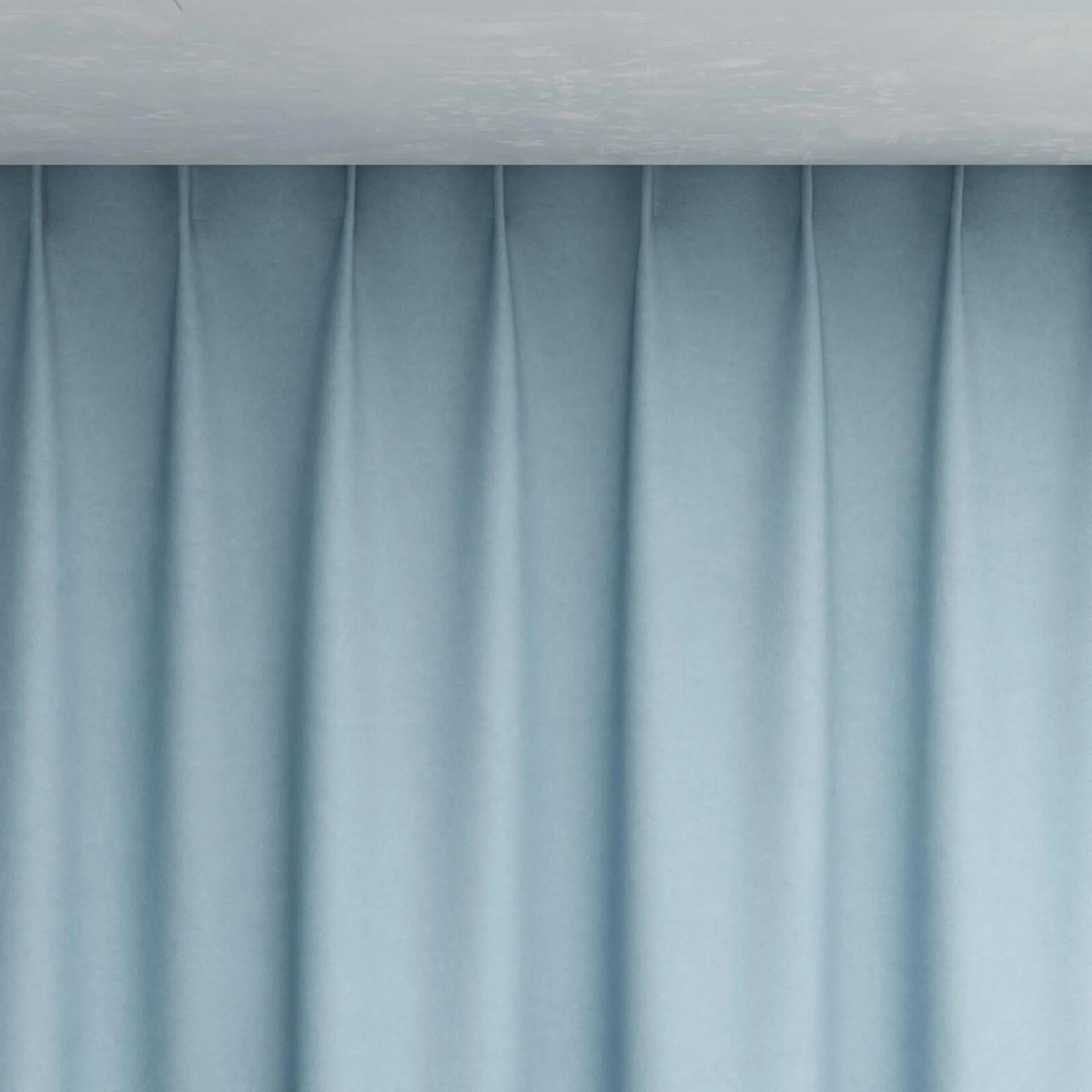 Top view of Peak Sky, pinch pleat