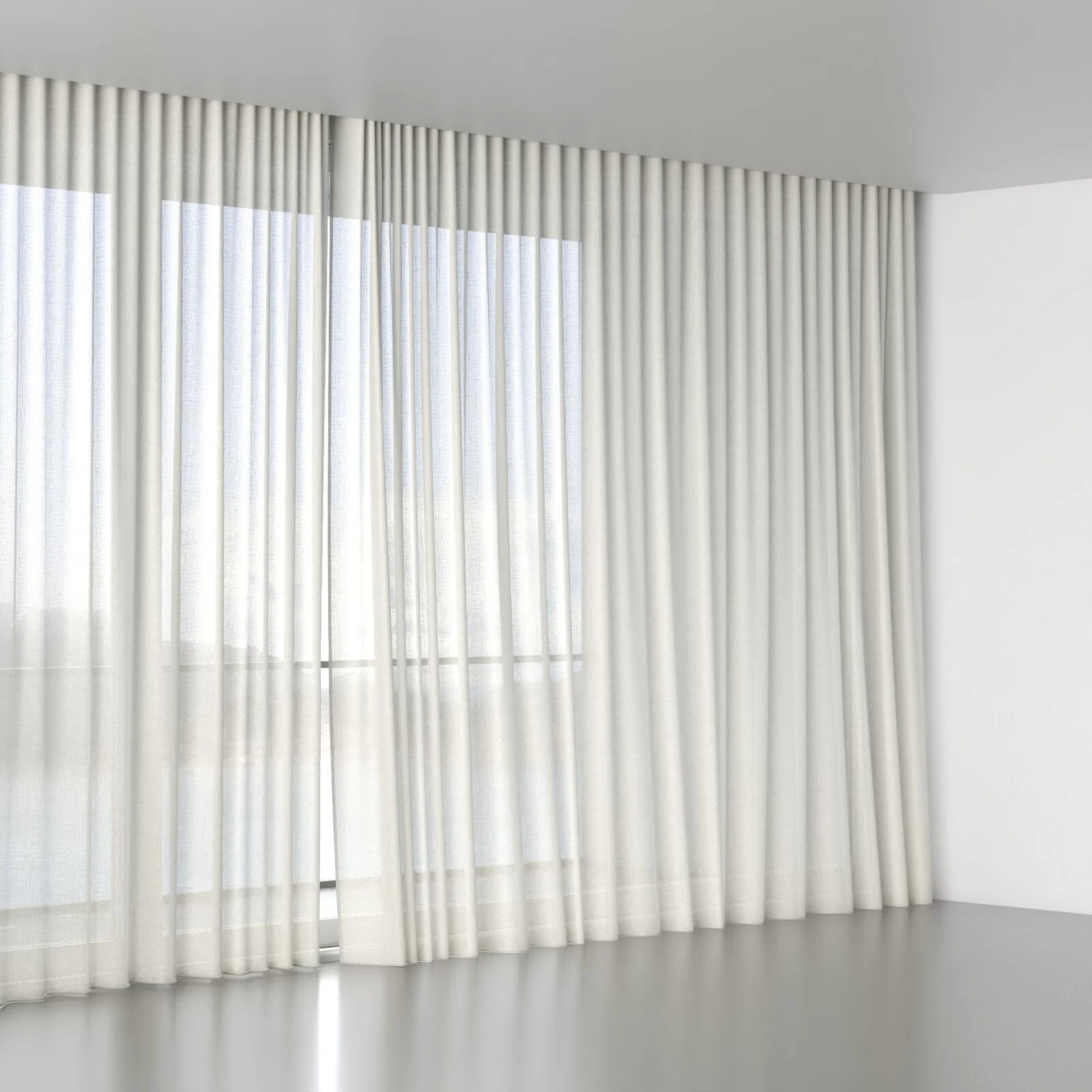 Full view of Sensation Sesame, wave pleat