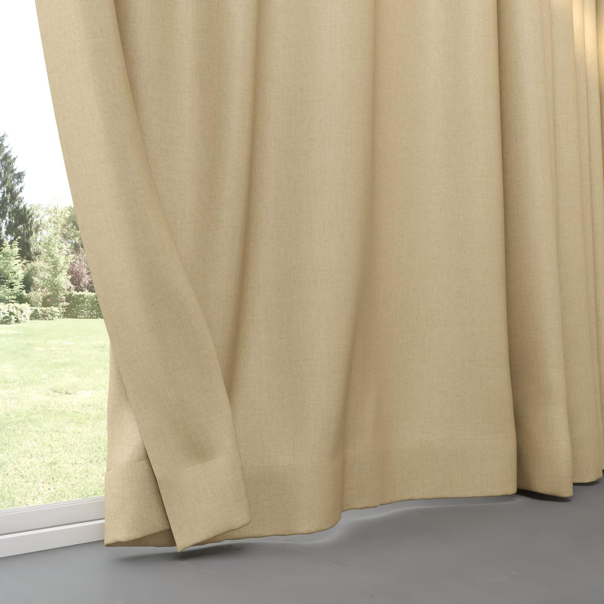 Bottom view of Cushy Camel, pinch pleat