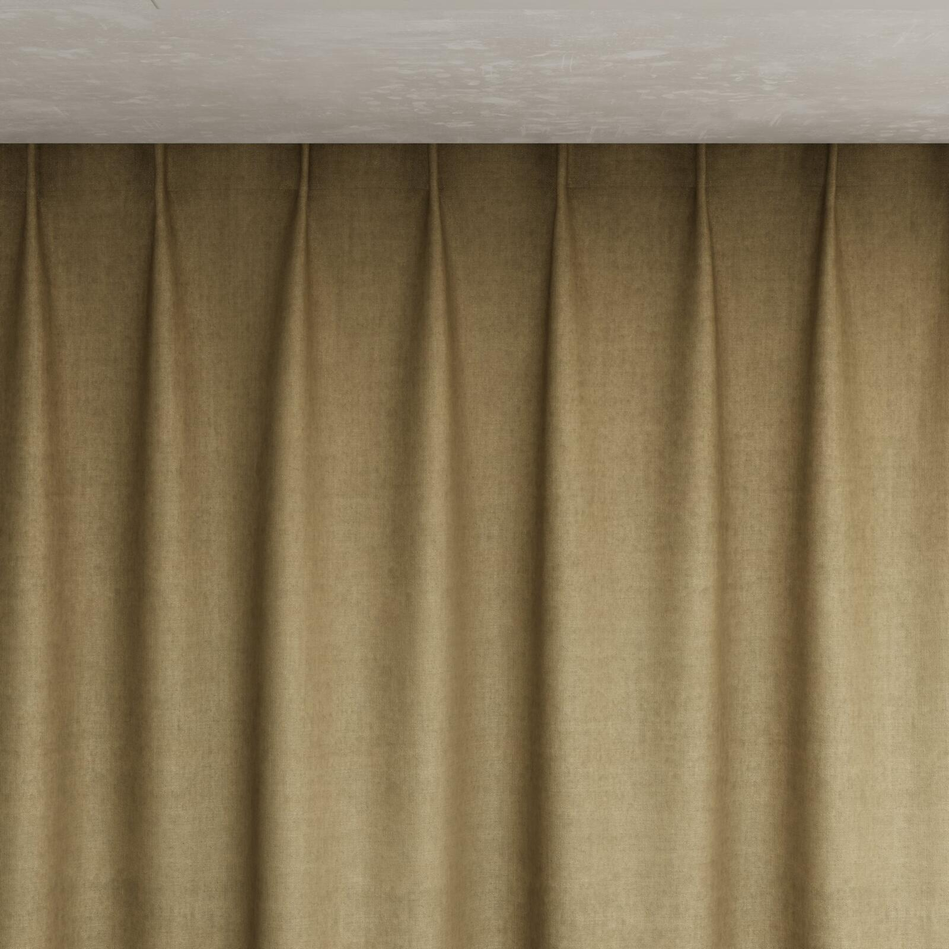 Top view of Monterey String, pinch pleat