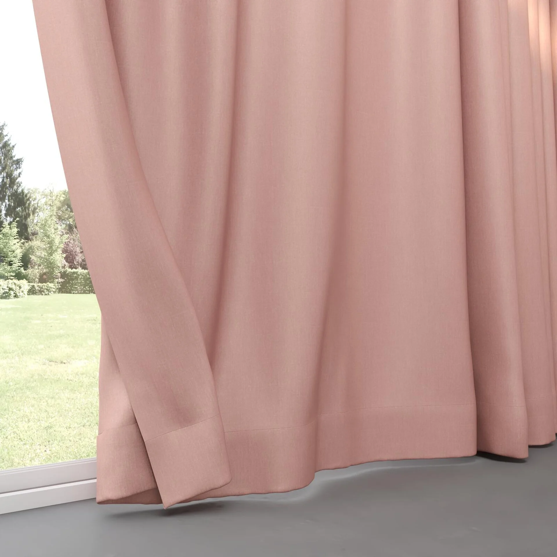 Bottom view of Kidglove Boudoir, pinch pleat