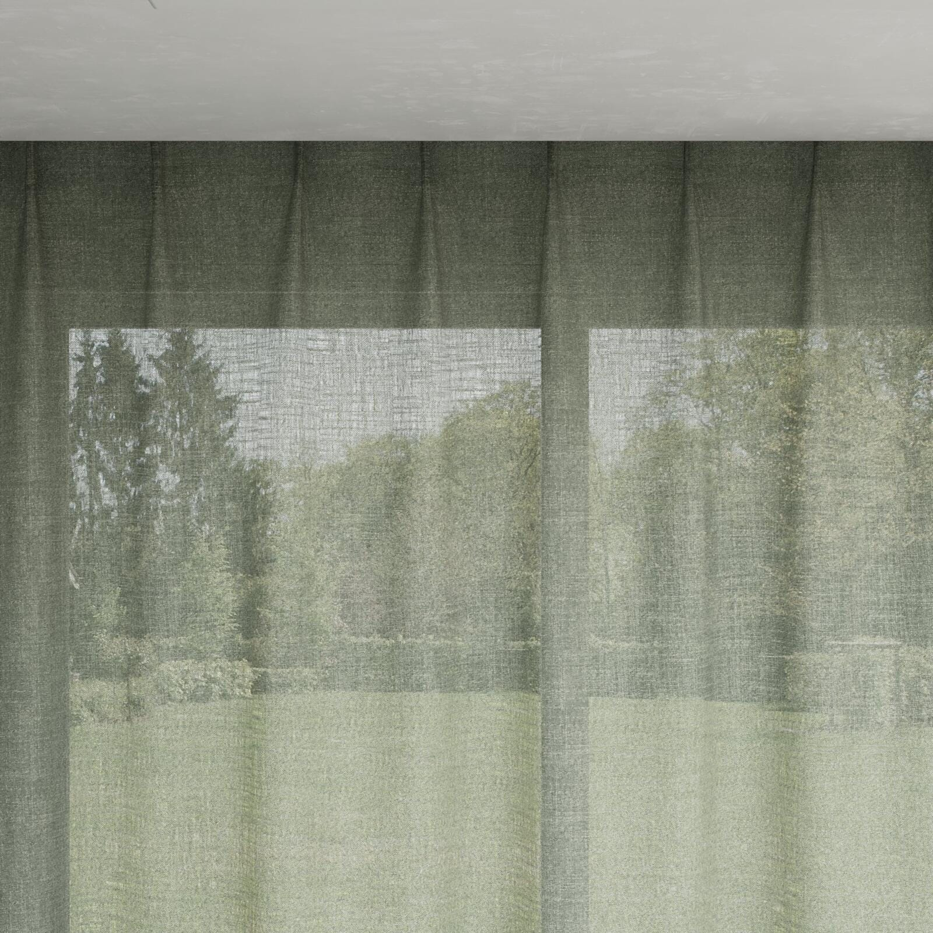 Top view of Motion Sage, pinch pleat