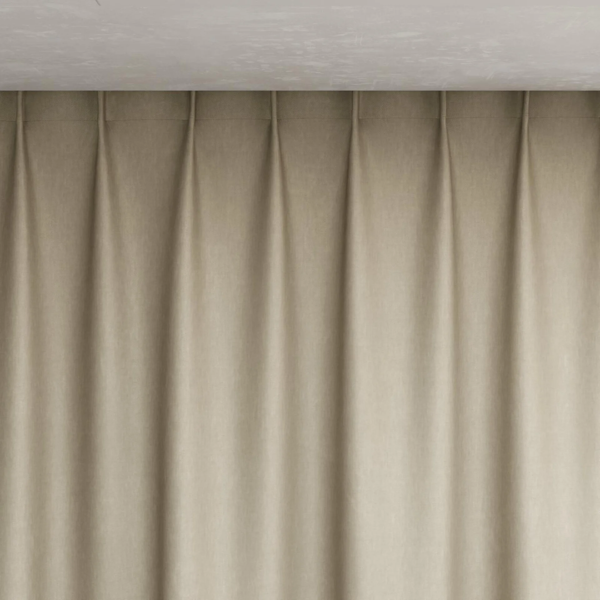 Top view of Glamour Fossil, pinch pleat