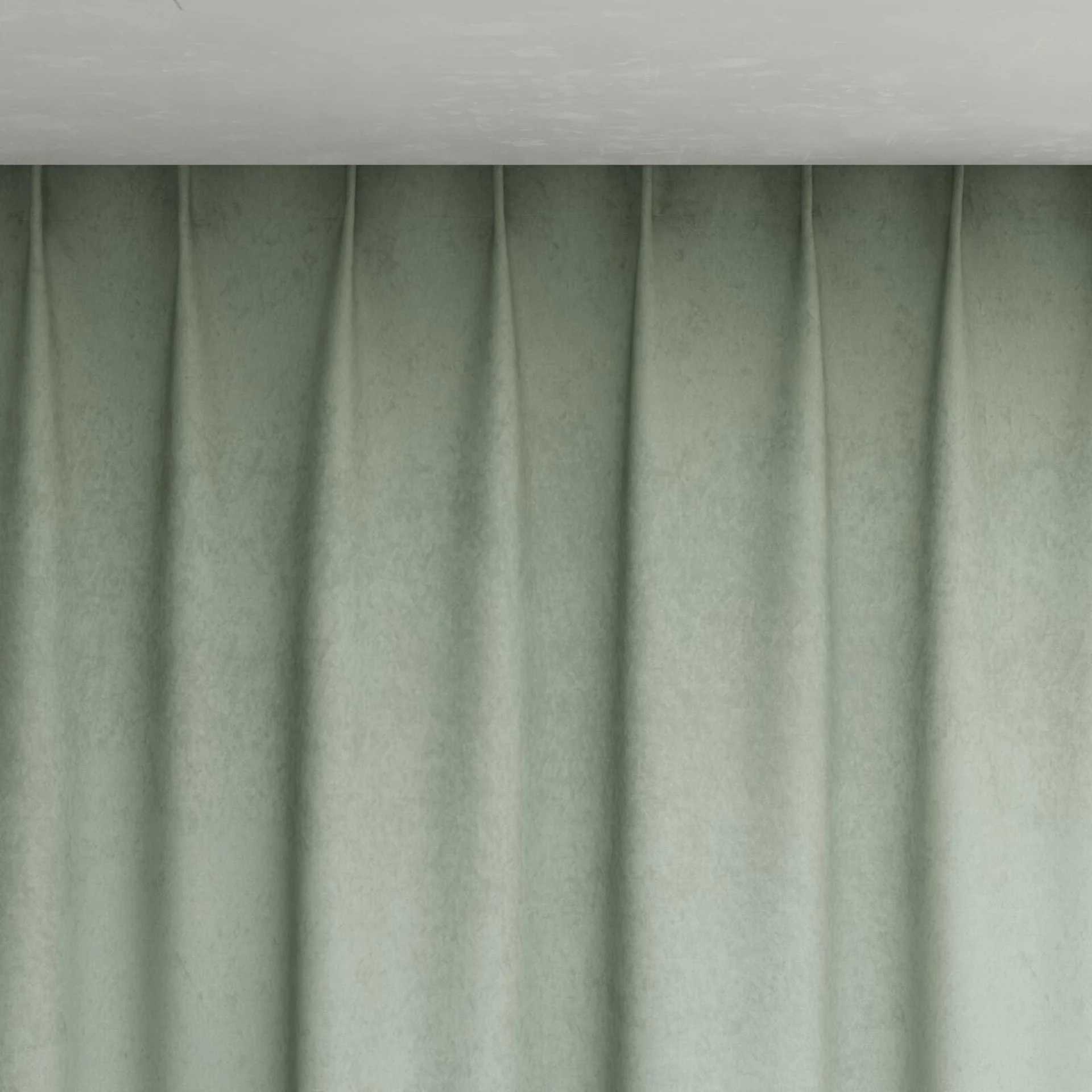 Top view of Moon Aqua, pinch pleat