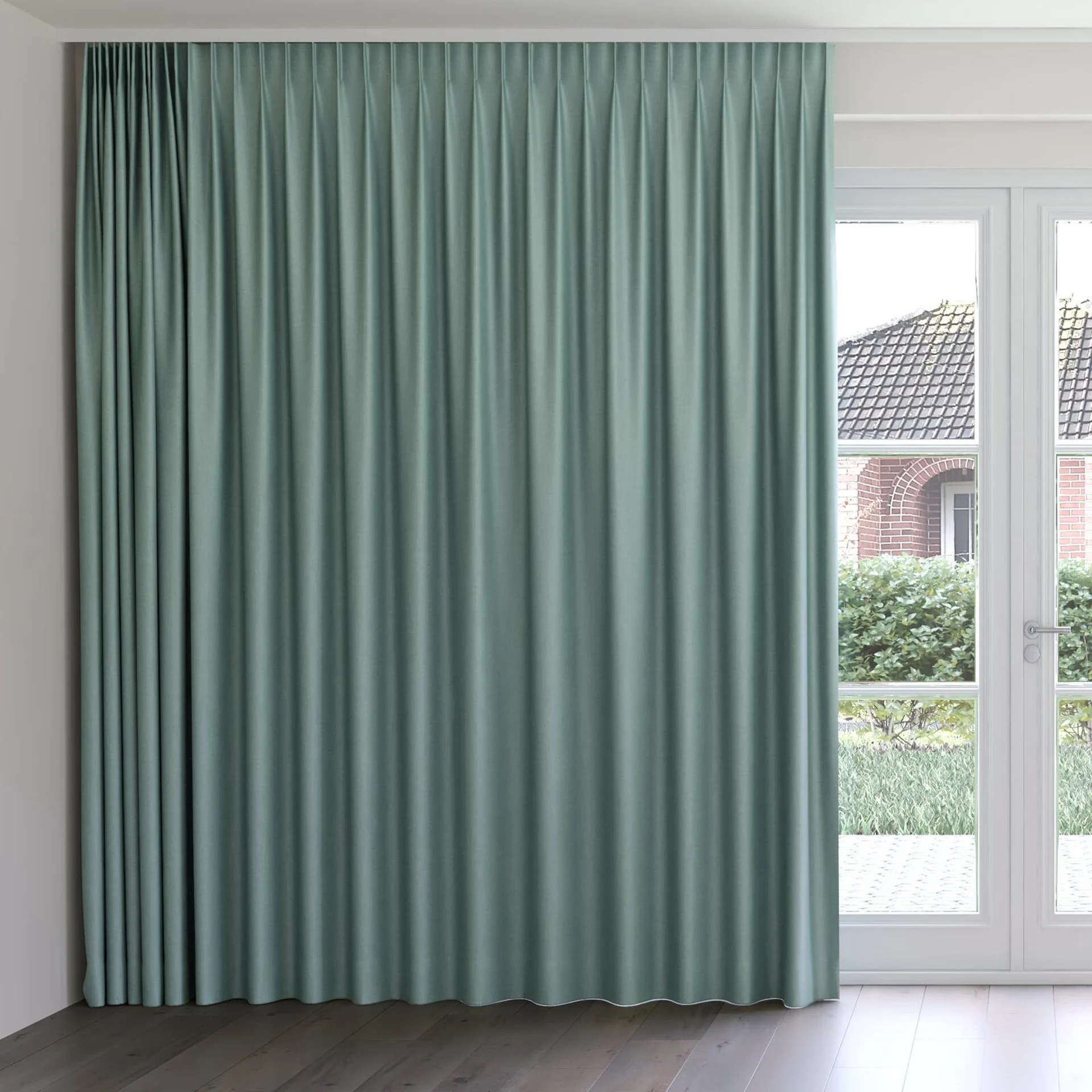 Front view of Tonga Surf, on curtain rail